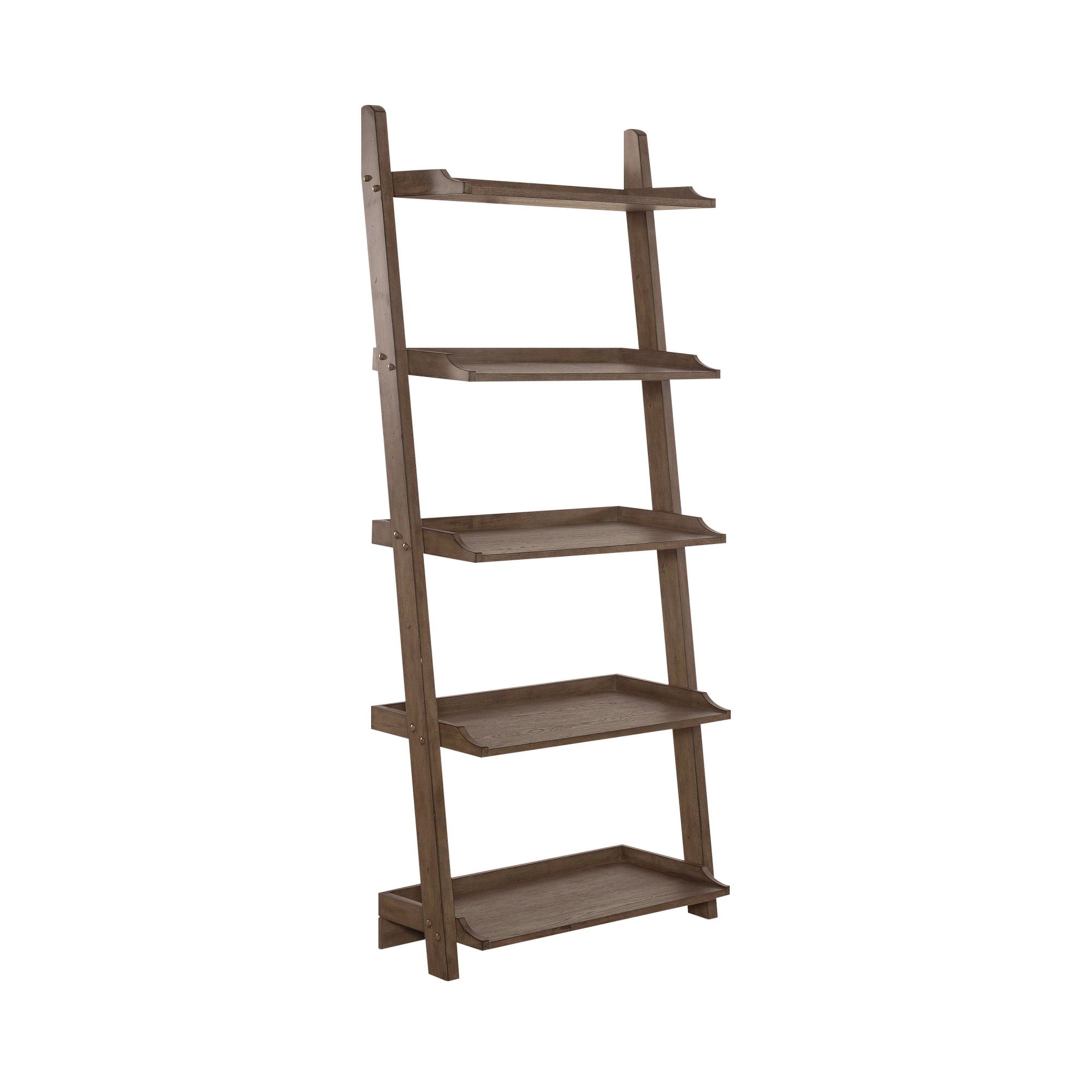 Liberty Furniture Americana Farmhouse - Leaning Pier Bookcase - Light Brown | Meri Furniture
