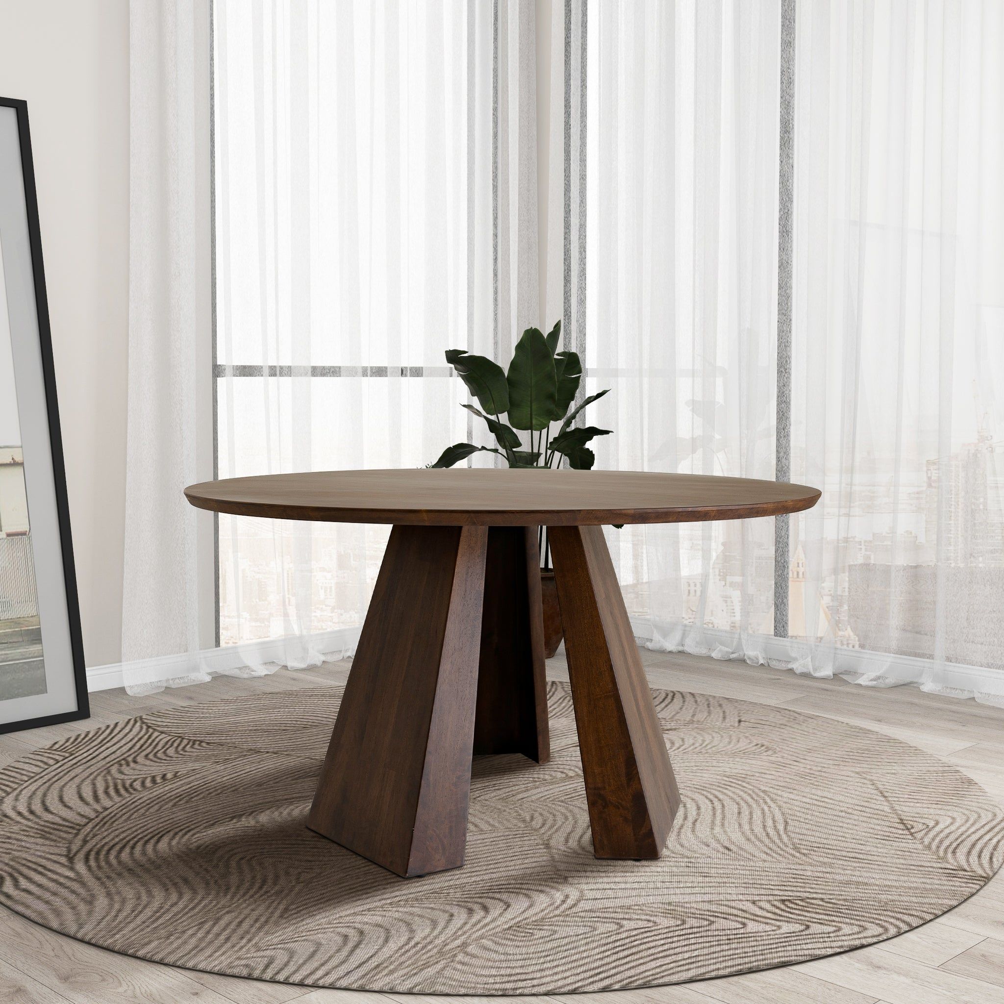 Bolton - Round Dining Table - Walnut