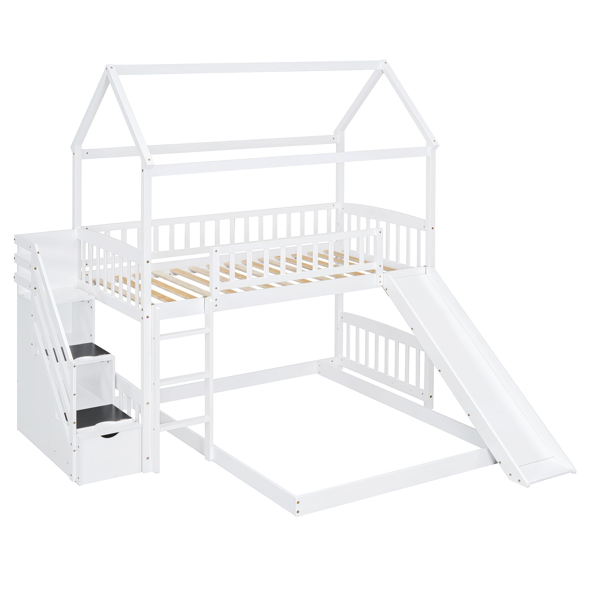 House Bunk Bed With Slide