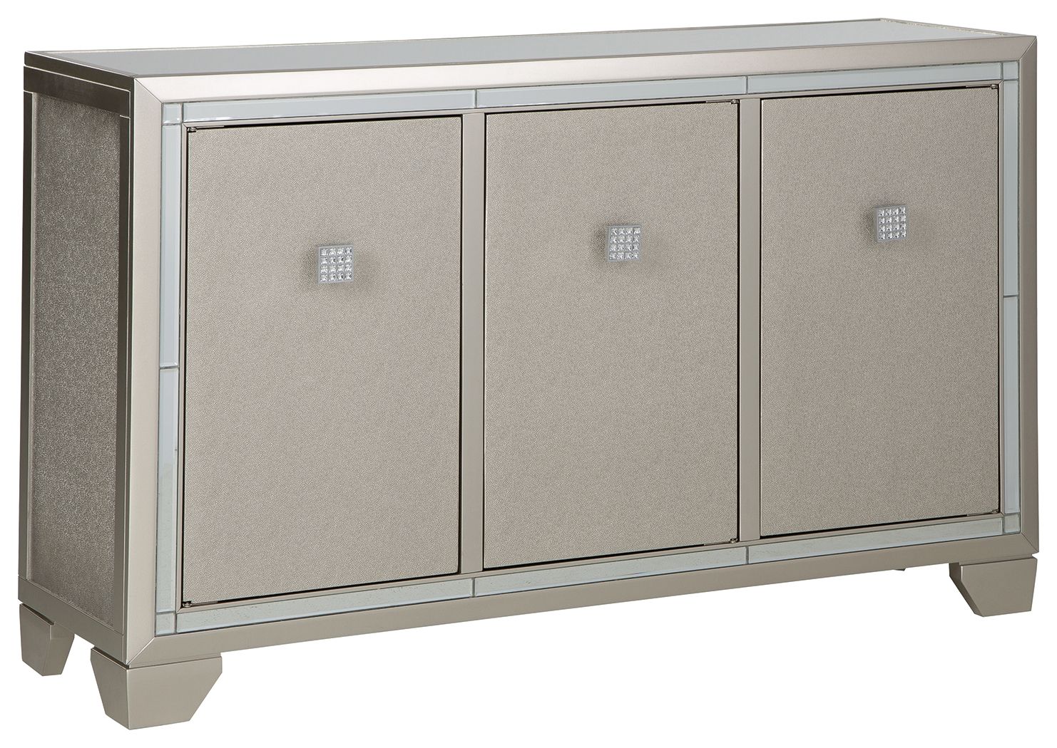 Signature Design by Ashley® Chaseton - Champagne - Accent Cabinet | Meri Furniture