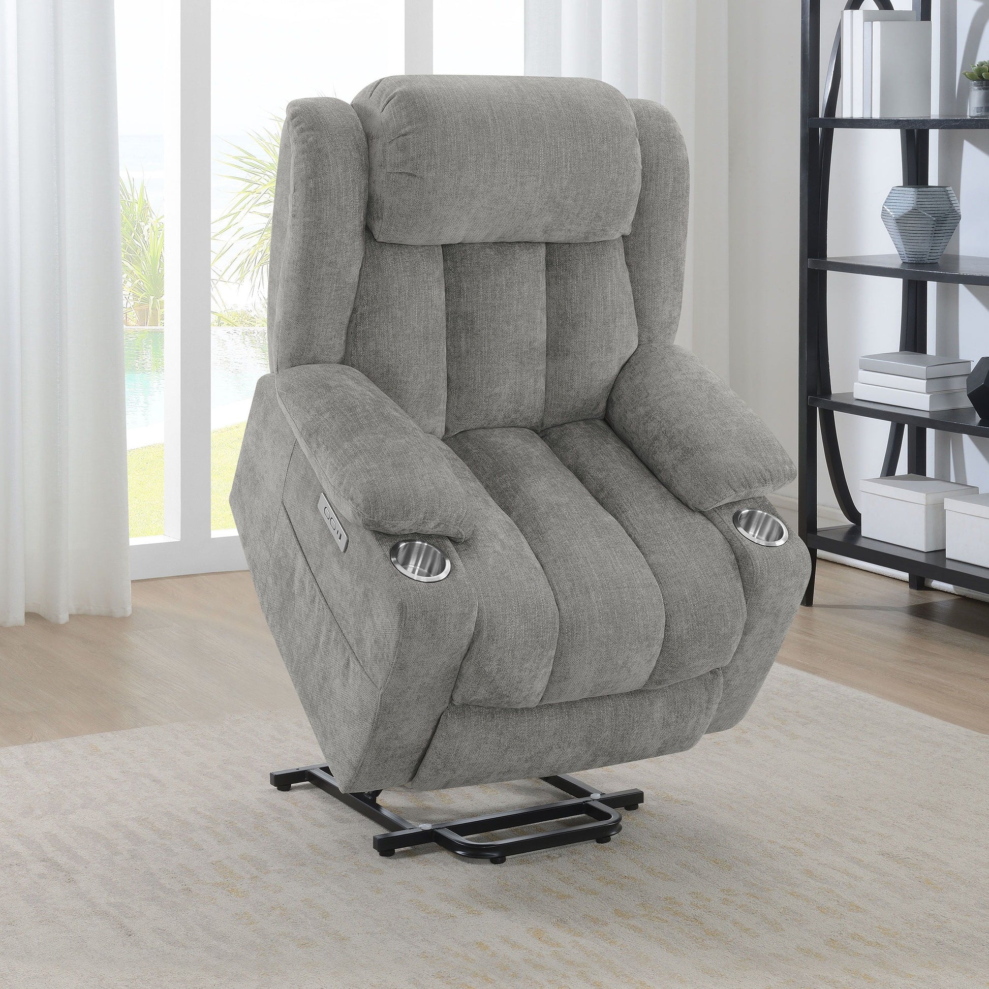 Coaster Fine Furniture Houston - Upholstered Power Lift Recliner Chair | Meri Furniture