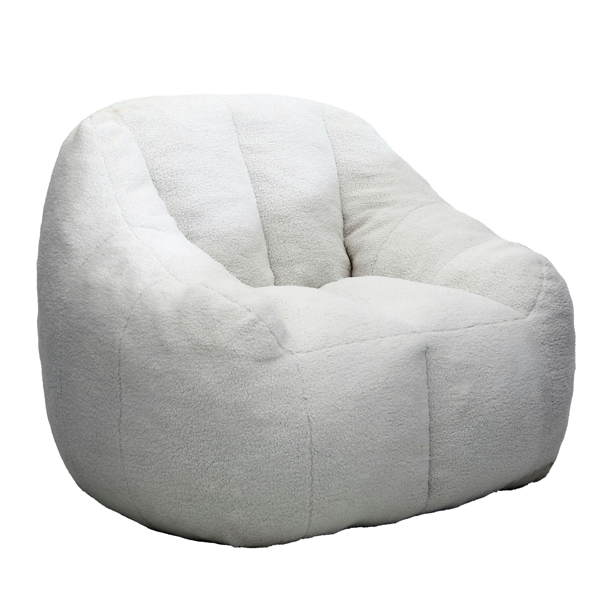 Comfy Bean Bag Chair With Memory Foam Filler, Tufted Soft