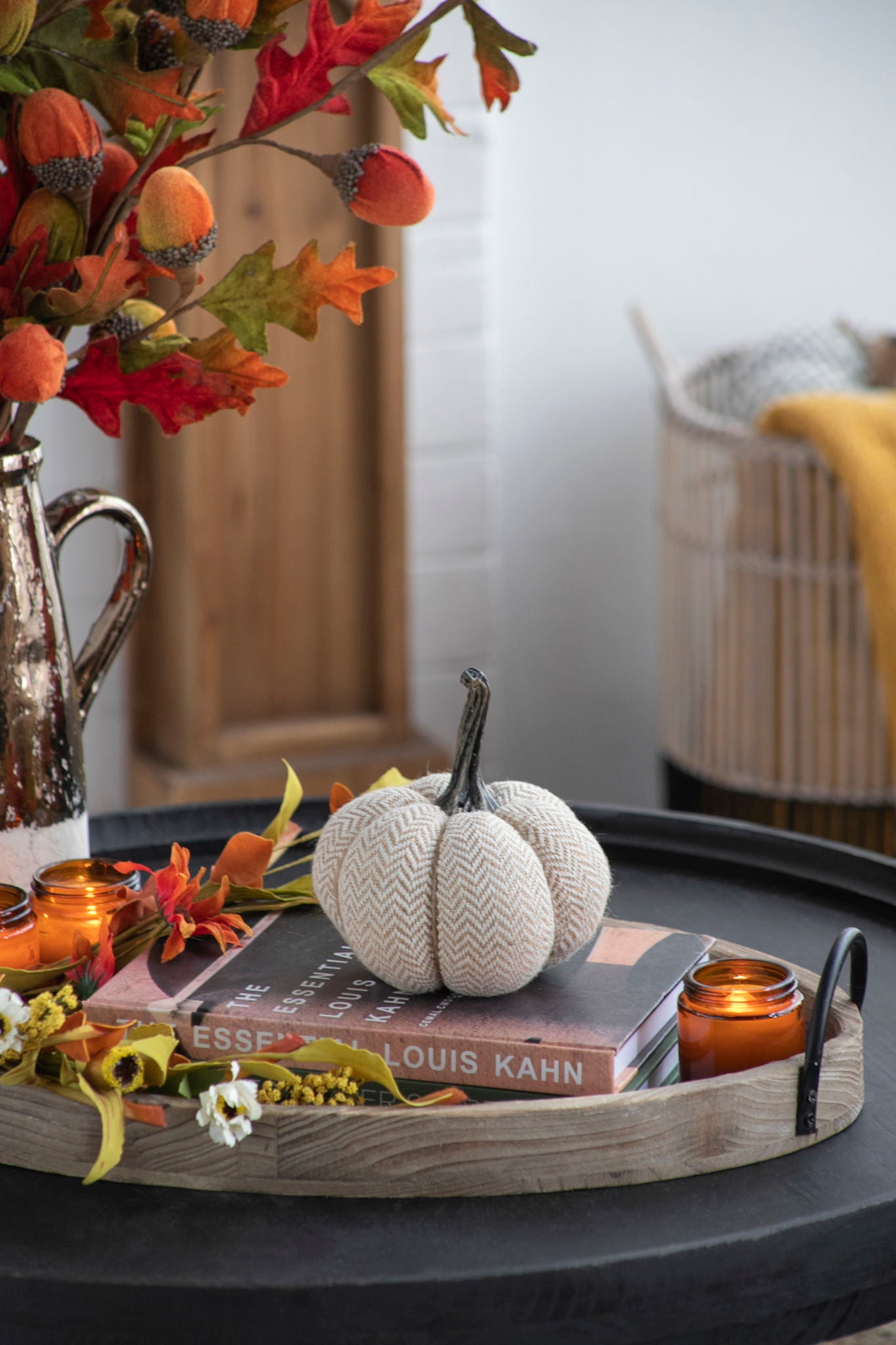 Weighted Pumpkin Ornament Decor For Holiday Harvest Festival Fall Festival & Thanksgiving