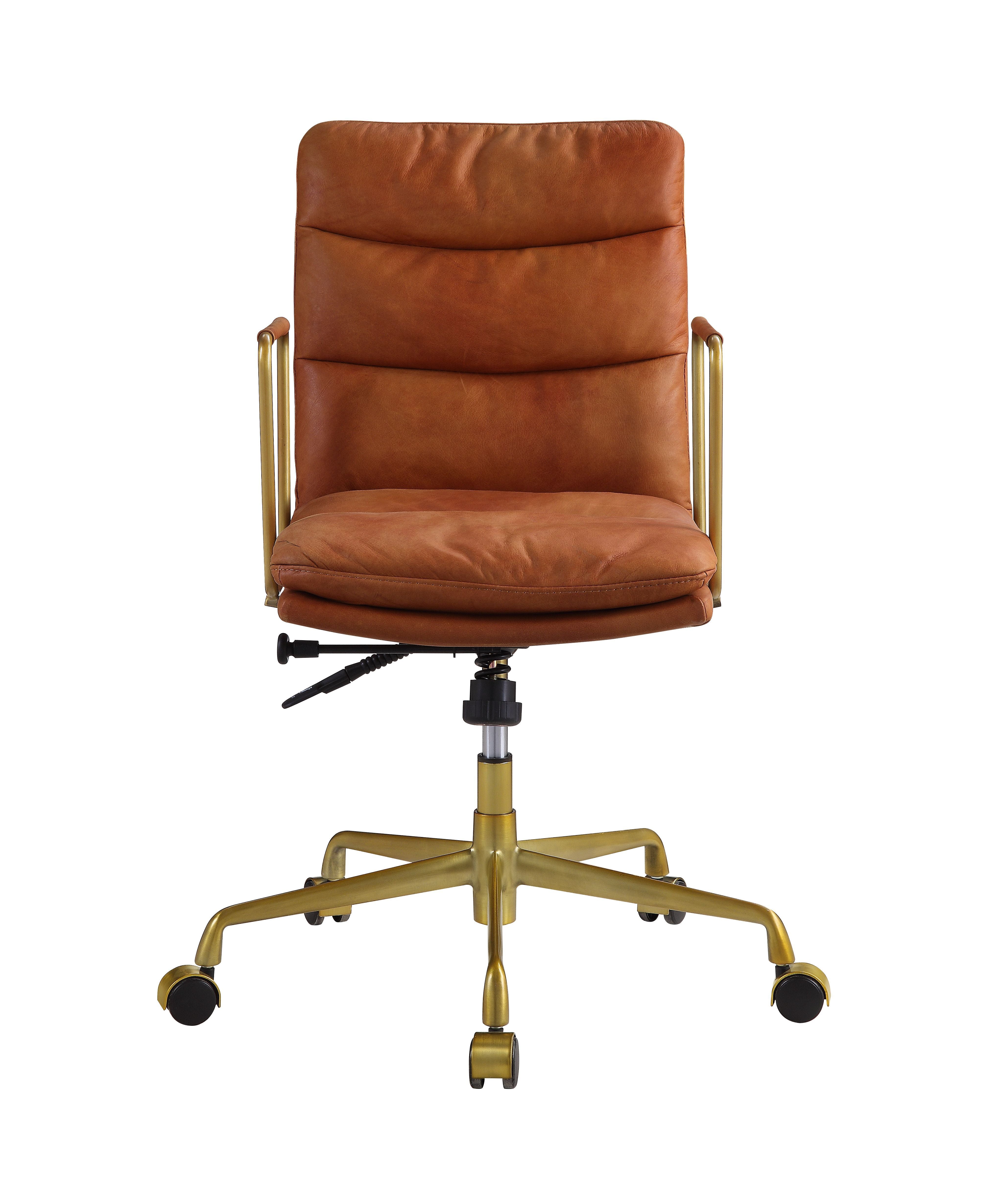 ACME Dudley - Executive Office Chair - Rust Top Grain Leather | Meri Furniture