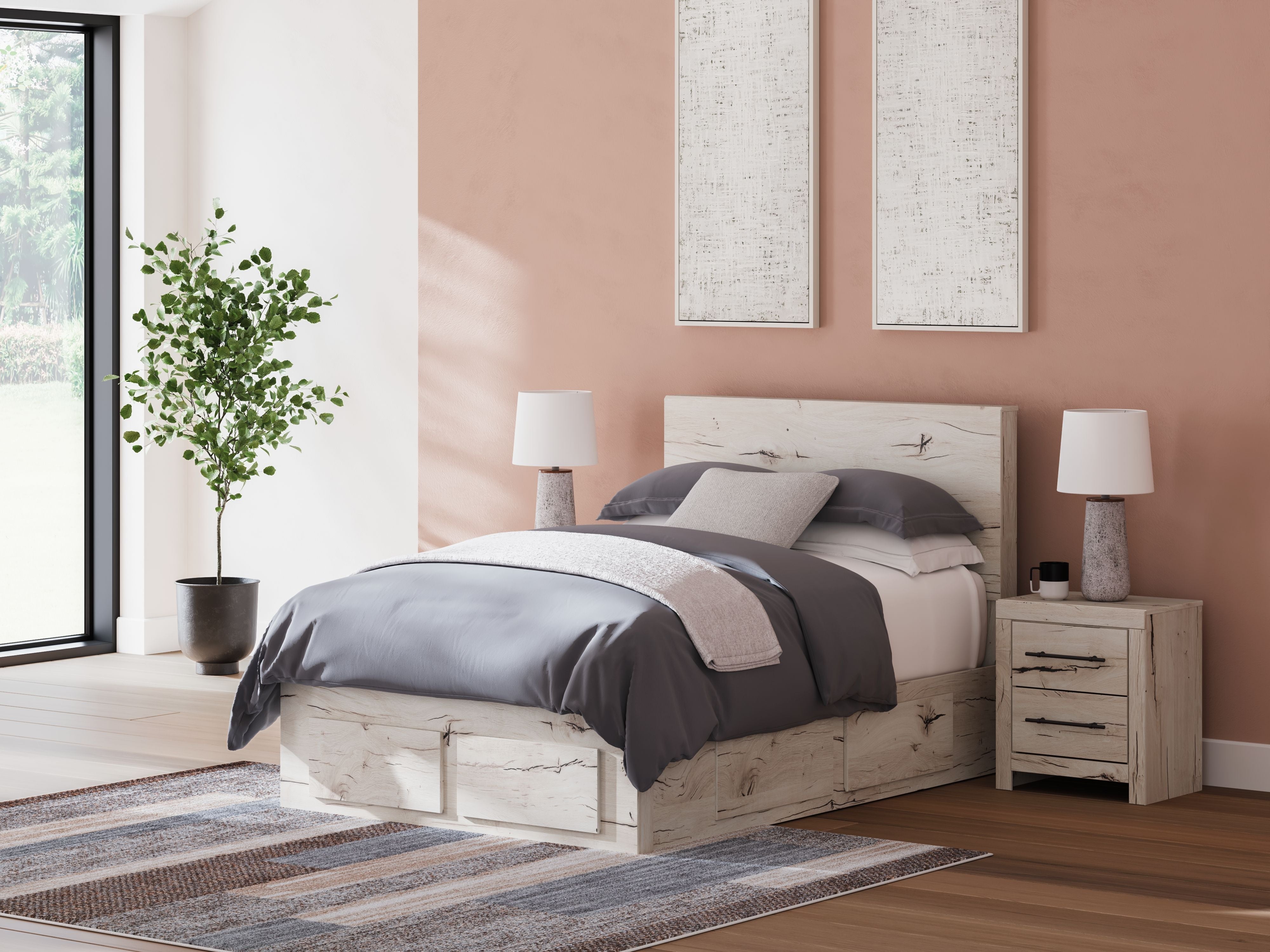 Signature Design by Ashley® Lawroy - Panel Bed With Storage | Meri Furniture