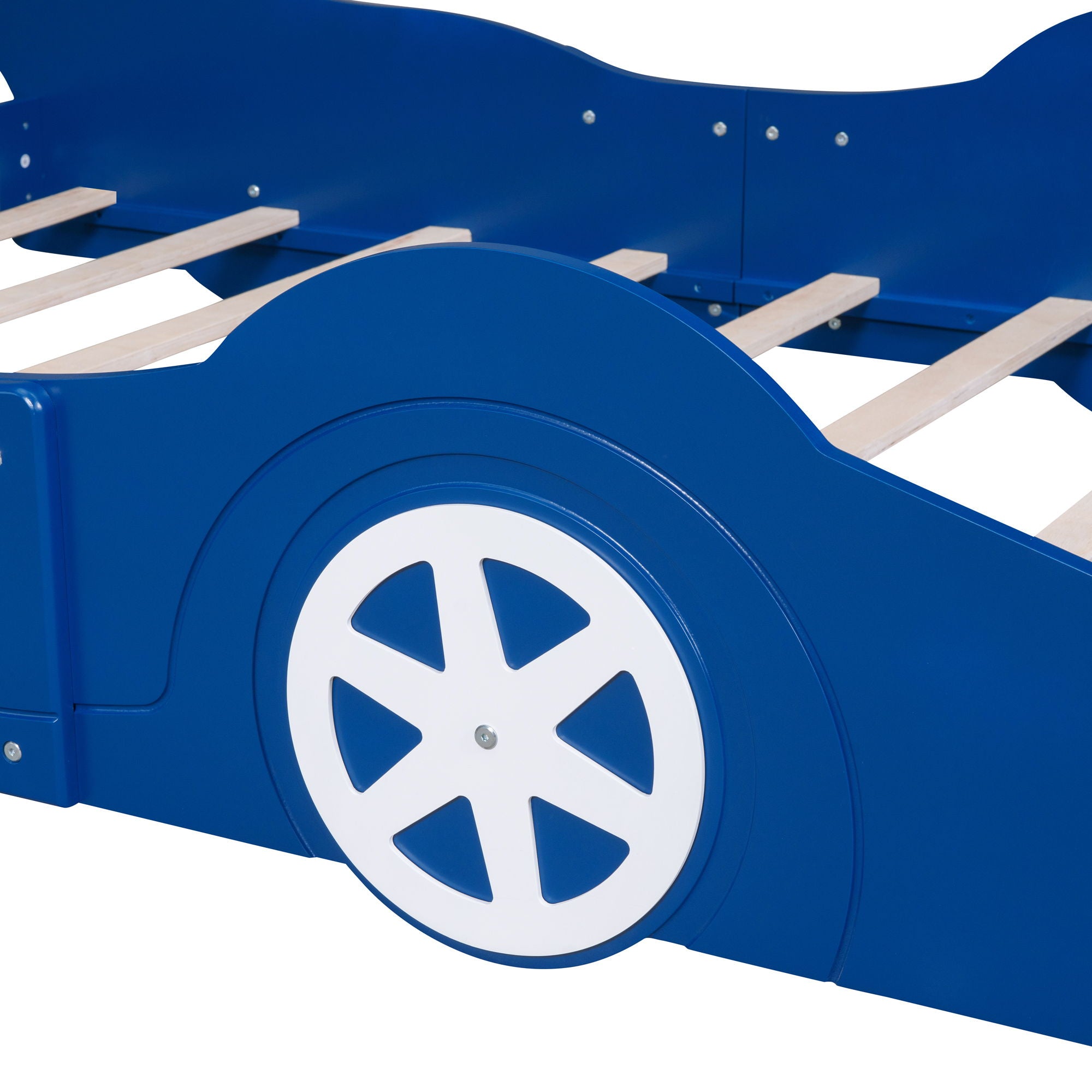 Race Car Shaped Platform Bed & Wheels
