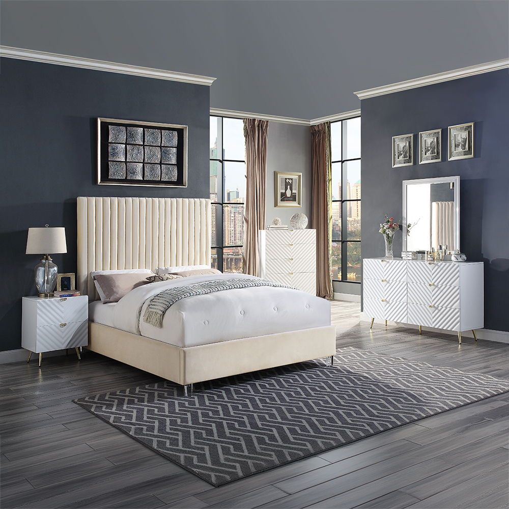 Gaines - 55" Dresser - White High Gloss