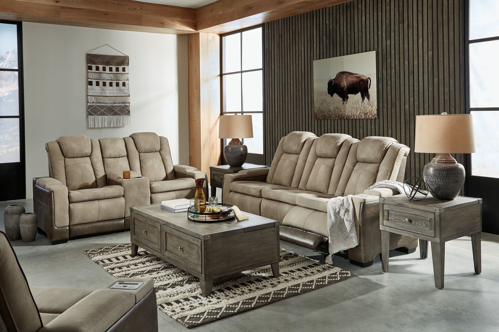 Signature Design by Ashley® Next-Gen Durapella - Power Reclinering Living Room Set | Meri Furniture