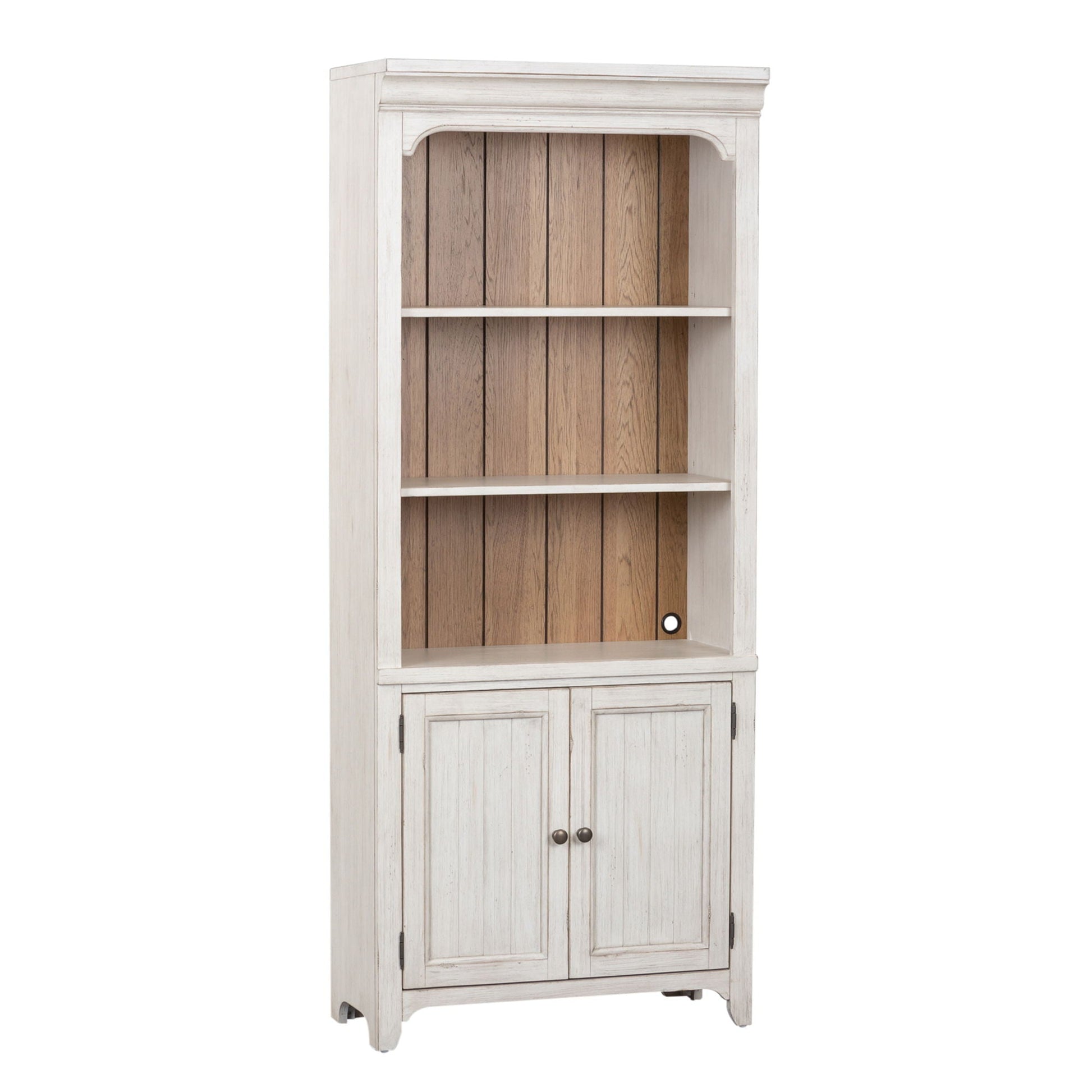 Liberty Furniture Farmhouse Reimagined - Bookcase - White | Meri Furniture