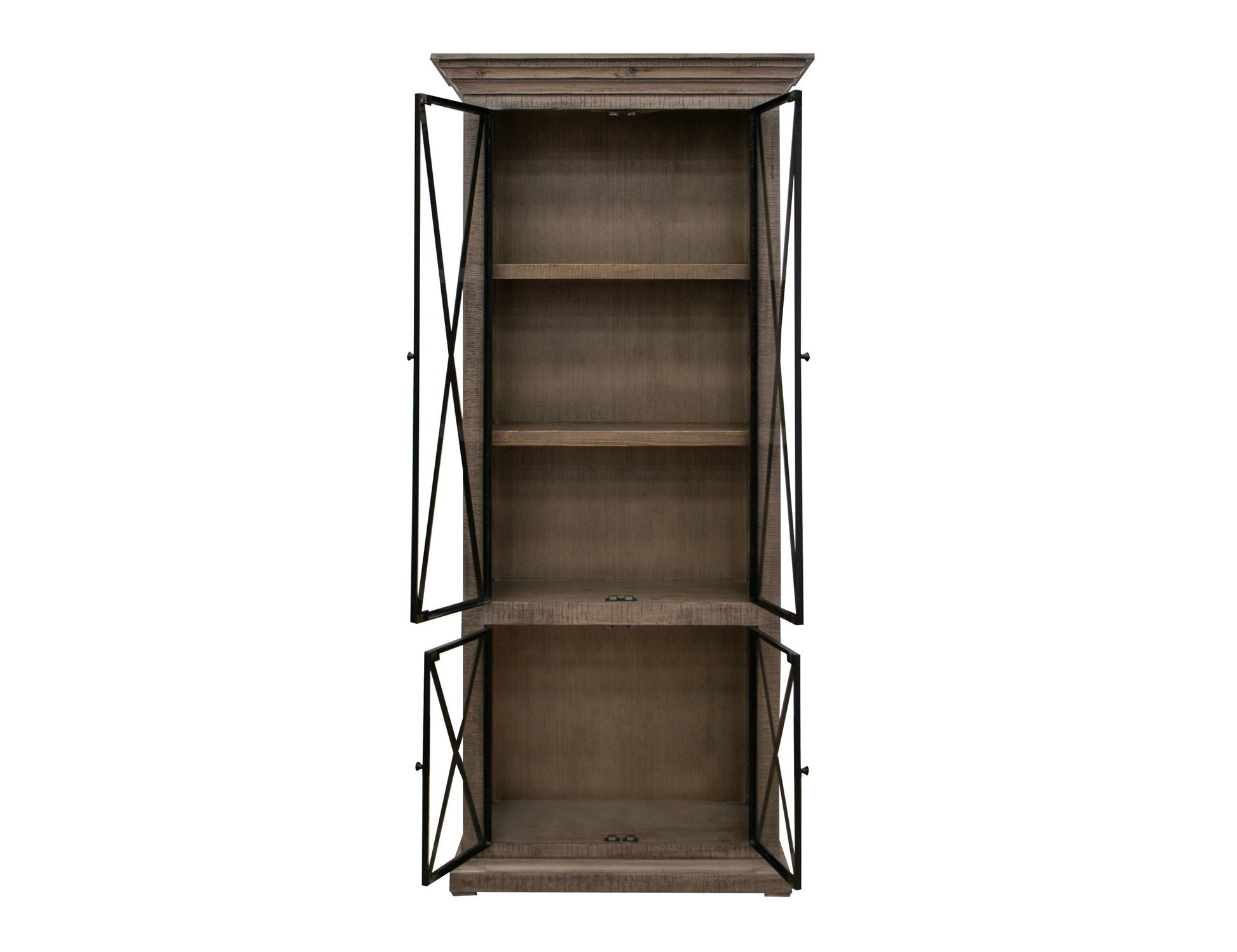 International Furniture Direct Xoan - Cabinet - Brown | Meri Furniture