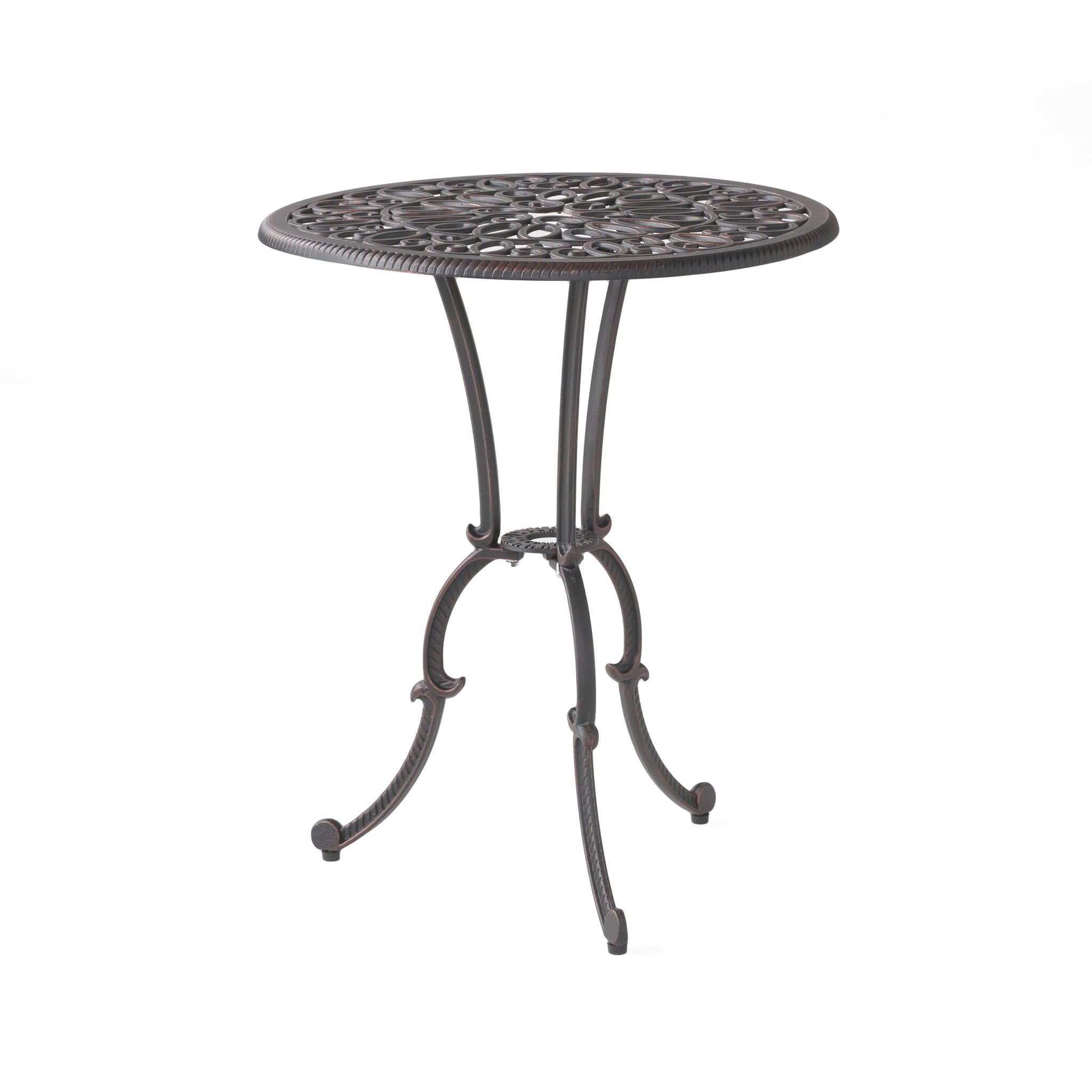 Charleston 3 Pieces Cast Bistro Set - Copper