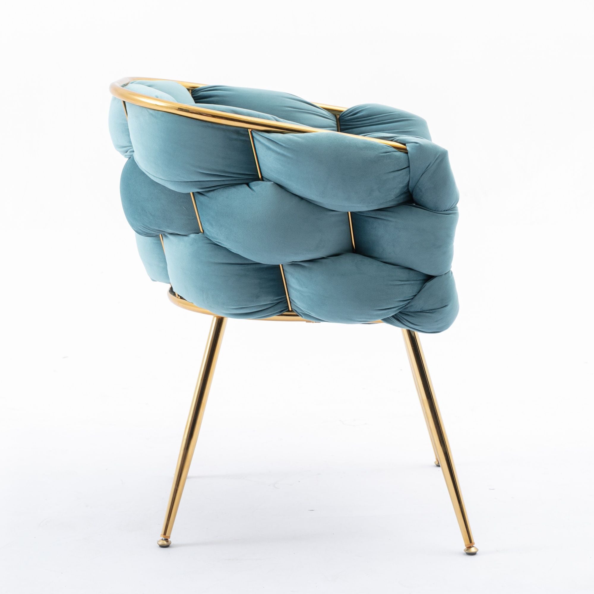 Luxury Modern Simple Leisure Velvet Single Sofa Chair Bedroom Lazy Person Household Dresser Stool Manicure Table Back Chair