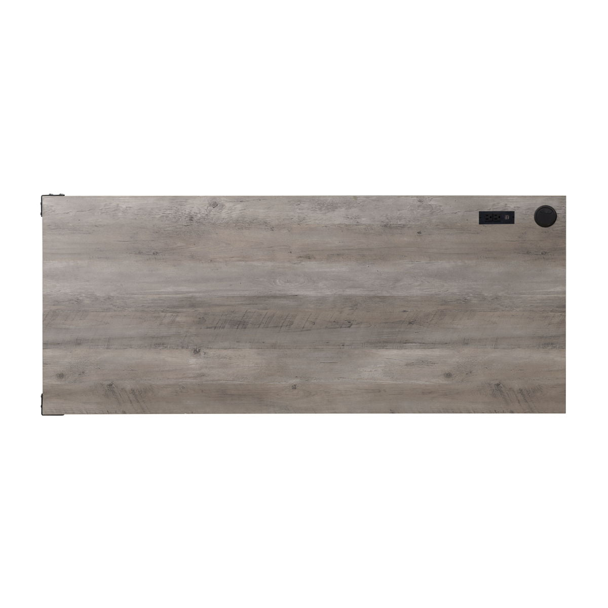ACME Zakwani - Writing Desk - Gray Oak & Black Finish - 31" | Meri Furniture