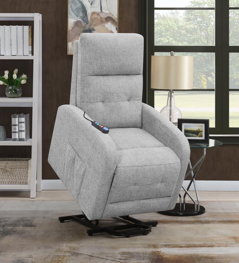 Coaster Fine Furniture Howie - Upholstered Power Lift Massage Chair | Meri Furniture