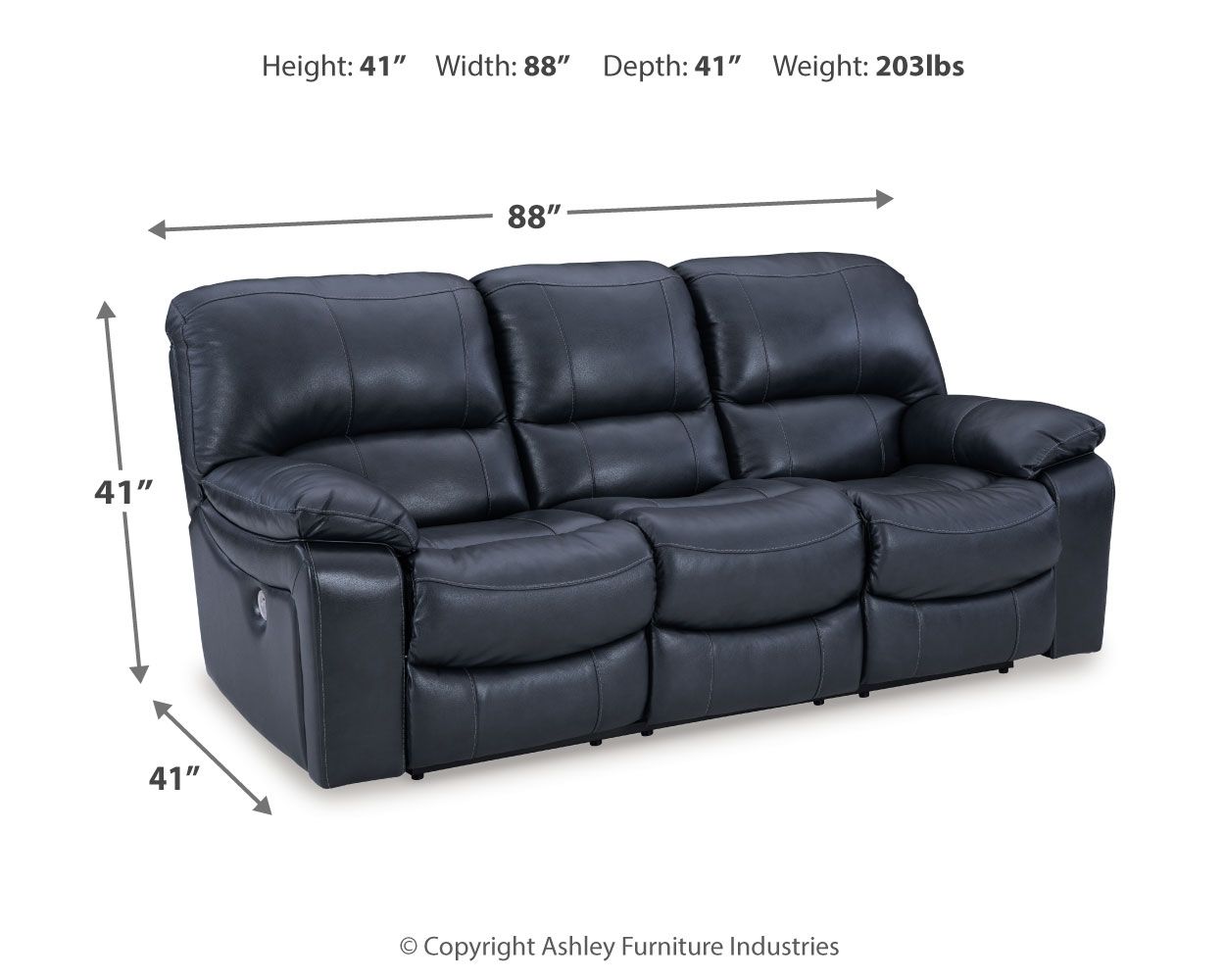 Signature Design by Ashley® Leesworth - Reclining Sofa | Meri Furniture