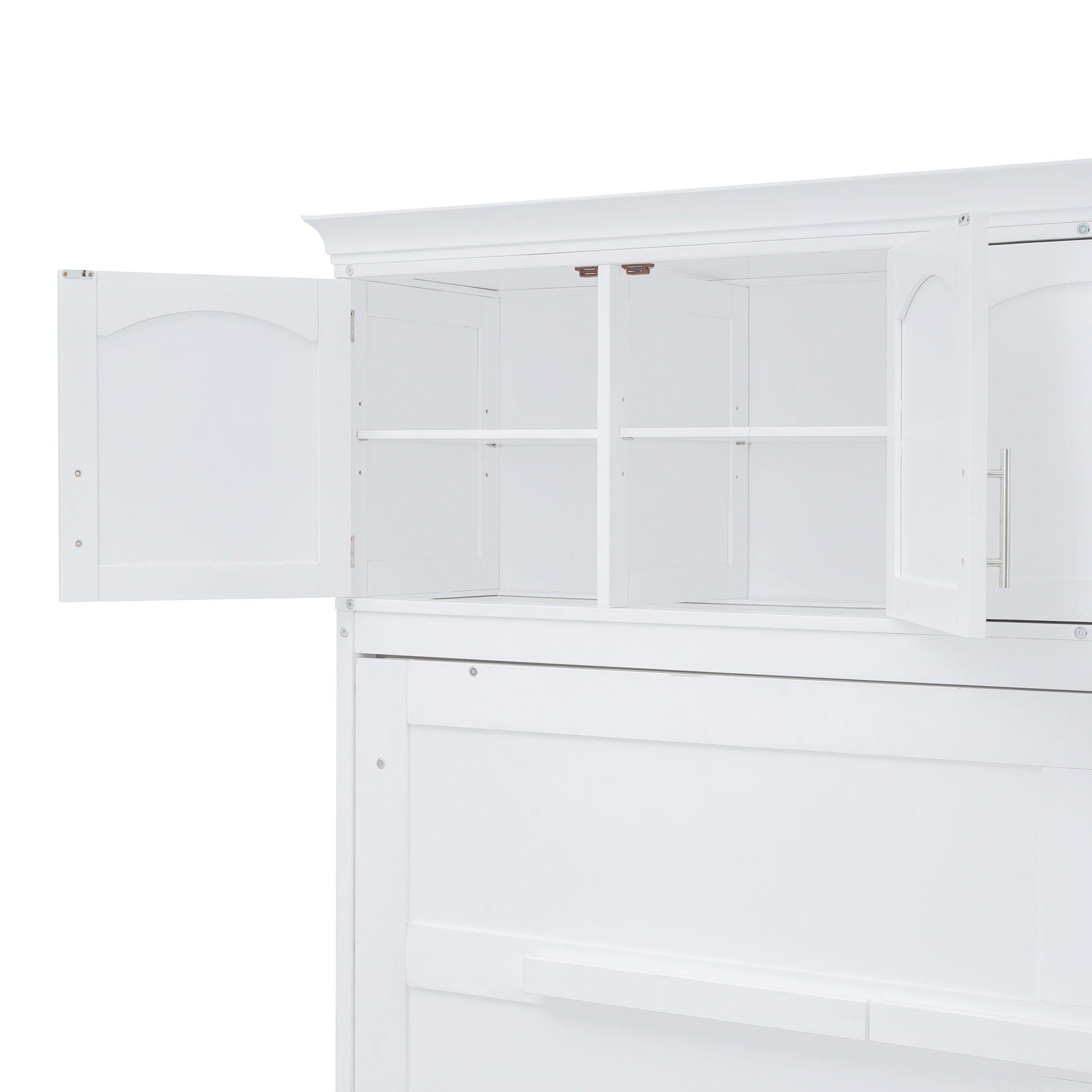 Murphy Modern Bed With Top Cabinets For Space Saving And Comfort