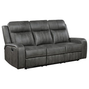 Coaster Fine Furniture Raelynn - Upholstered Track Arm Motion Sofa - Gray | Meri Furniture