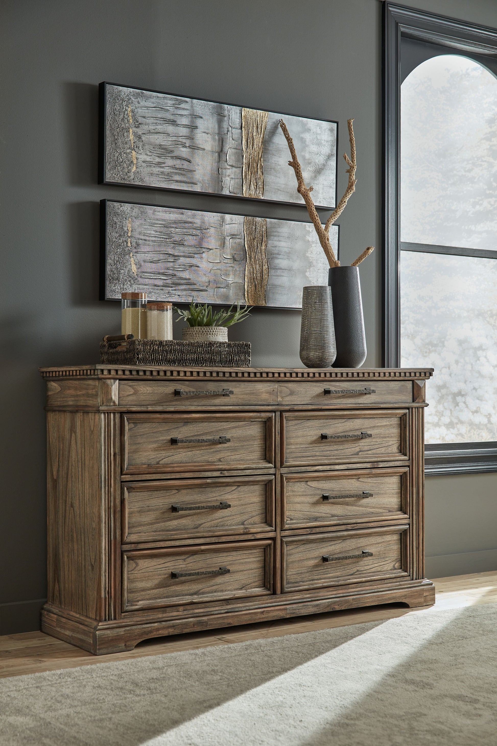 Signature Design by Ashley® Markenburg - Brown - Dresser | Meri Furniture