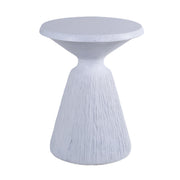 Outdoor End Table, Round Garden Stool - Aqua Gray