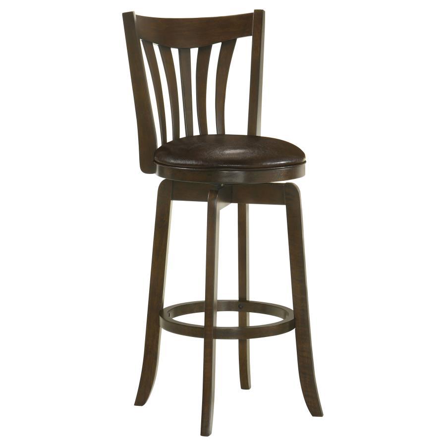 Coaster Fine Furniture Lambert - Wood Height Swivel Bar Chair | Meri Furniture