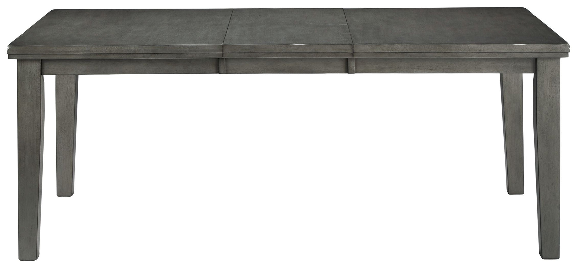 Ashley Furniture Hallanden - Gray - Rectangular Dining Room Butterfly Extension Table | Meri Furniture