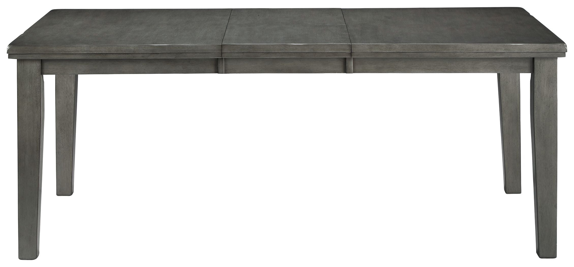 Ashley Furniture Hallanden - Gray - Rectangular Dining Room Butterfly Extension Table | Meri Furniture