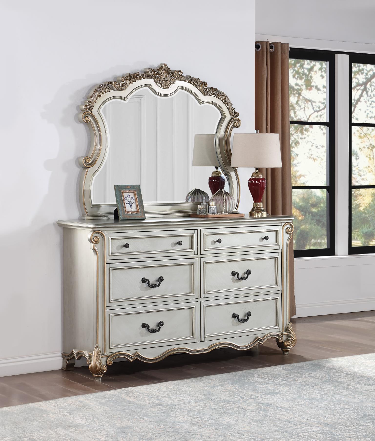 B060 - Mirror - Antique Platinum