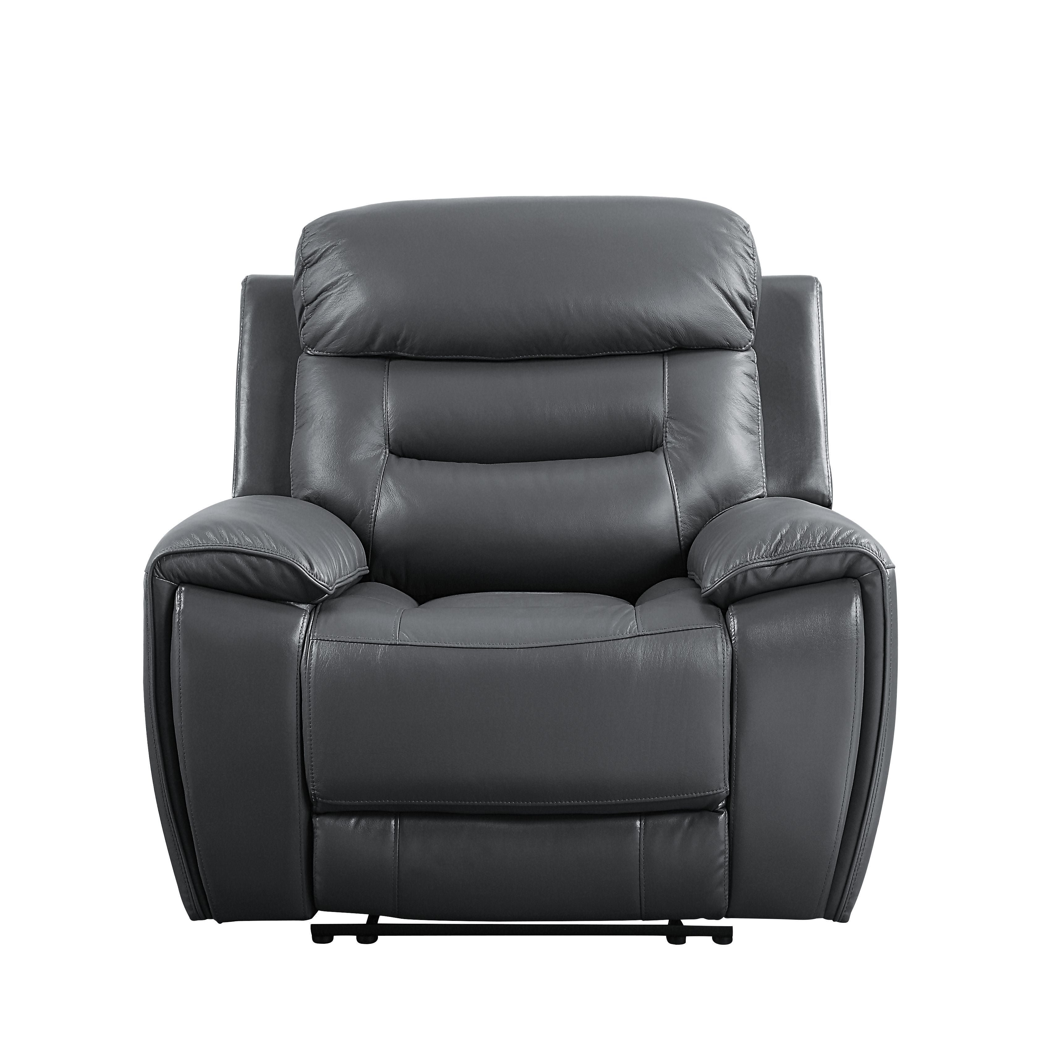 ACME Lamruil - Recliner - Gray Top Grain Leather | Meri Furniture
