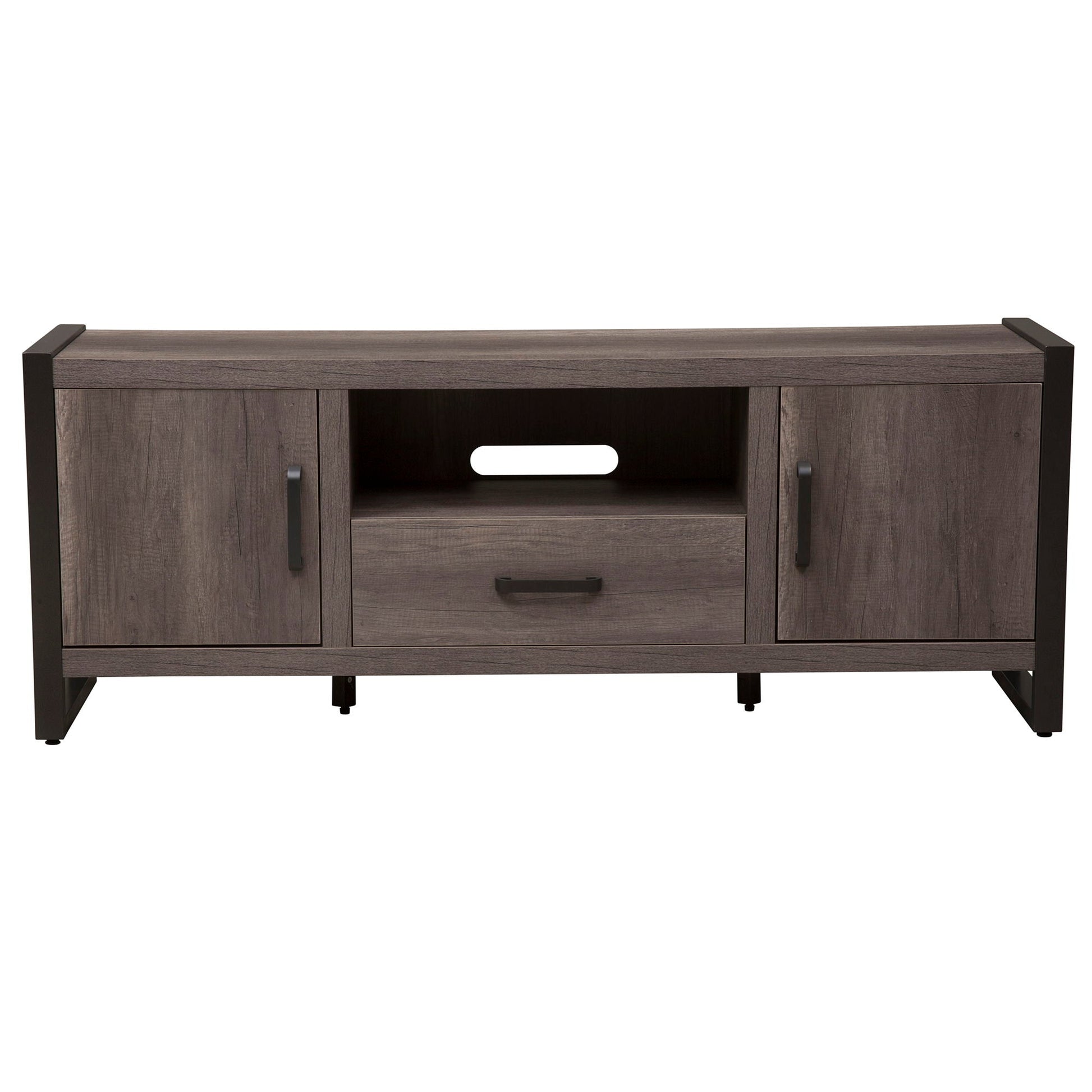 Liberty Furniture Tanners Creek - Entertainment TV Stand - Dark Gray | Meri Furniture