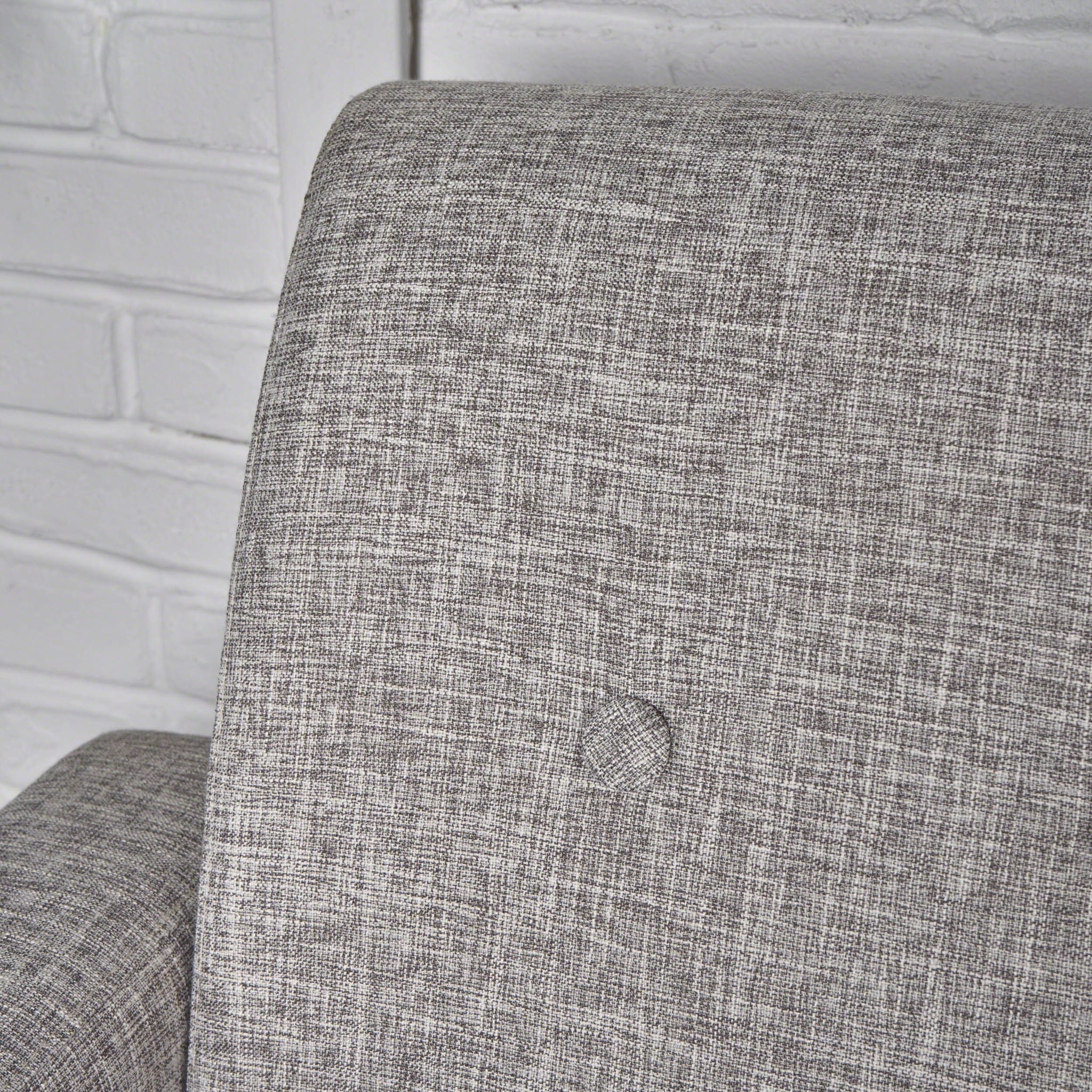 Nebulize - Upholstered Fabric Club Chair With Button Tufted And Square Off Arm And Back