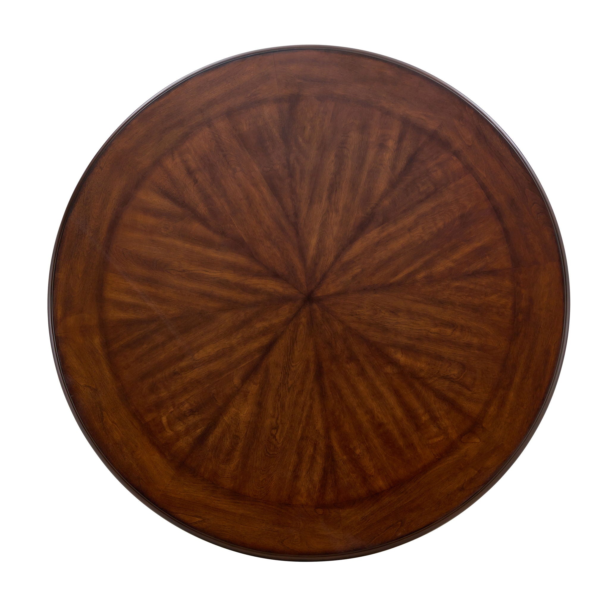 Mid Century Modern Round Dining Table With Metal Legs And Open Shelf