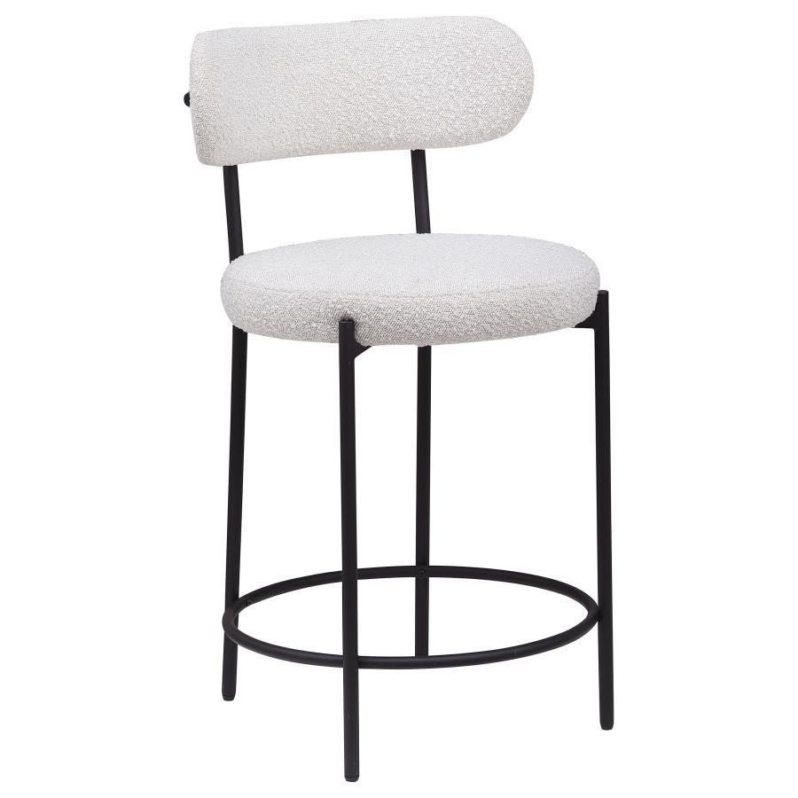 Coaster Fine Furniture Viola - Boucle Upholstered Bar Stool (Set of 2) | Meri Furniture