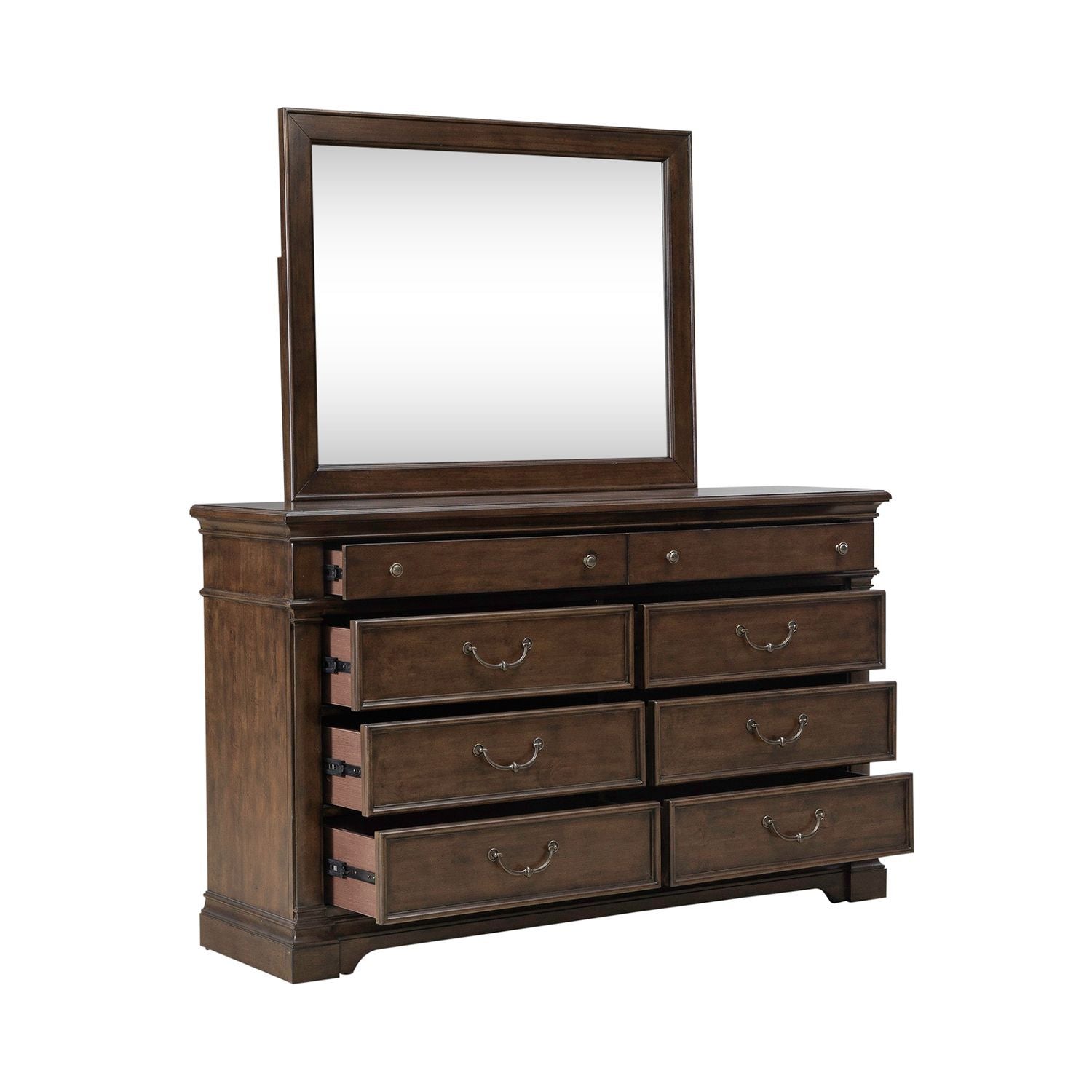 Arden Road - Dresser & Mirror - Satin Cherry