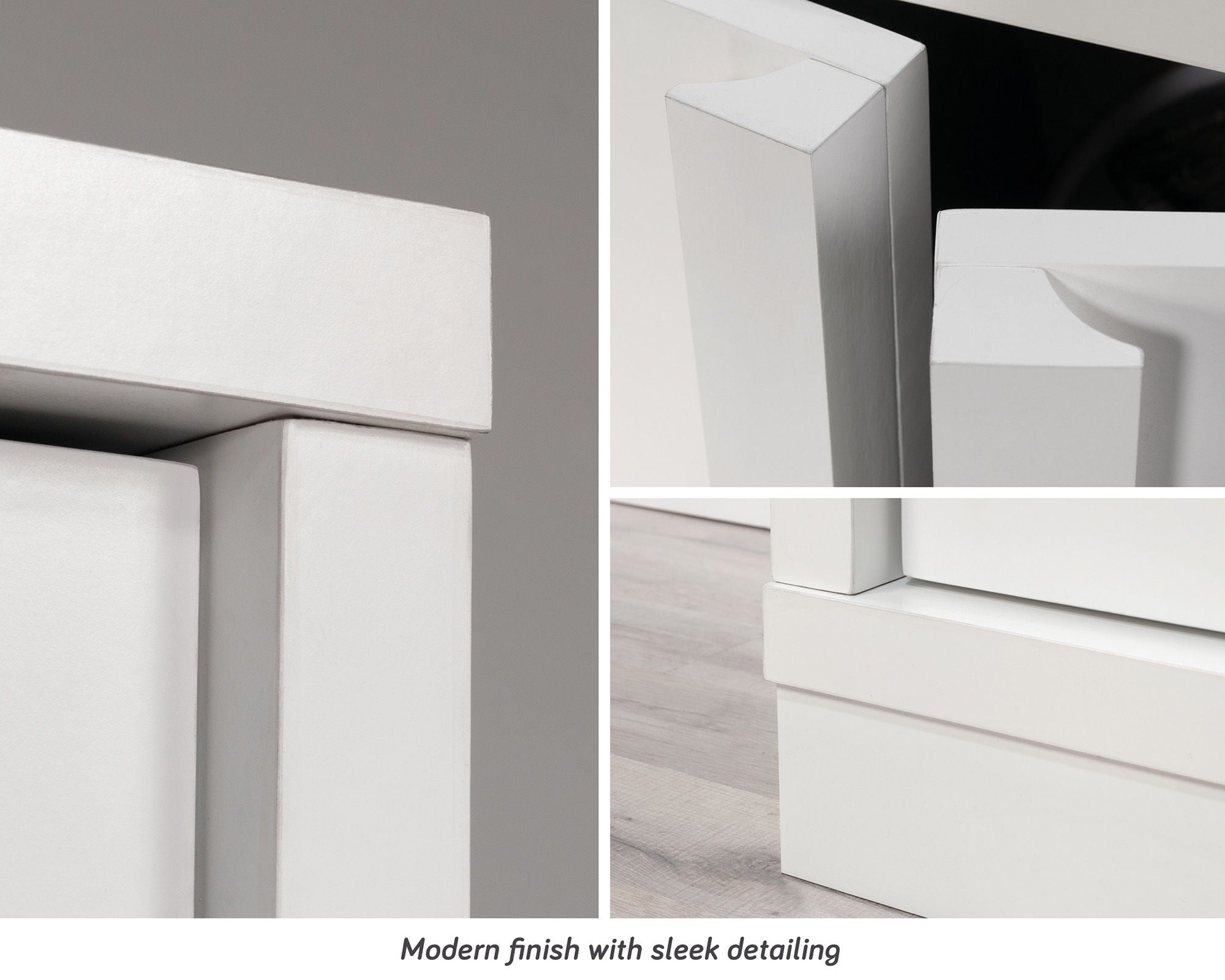 2-Door Storage Cabinet in White