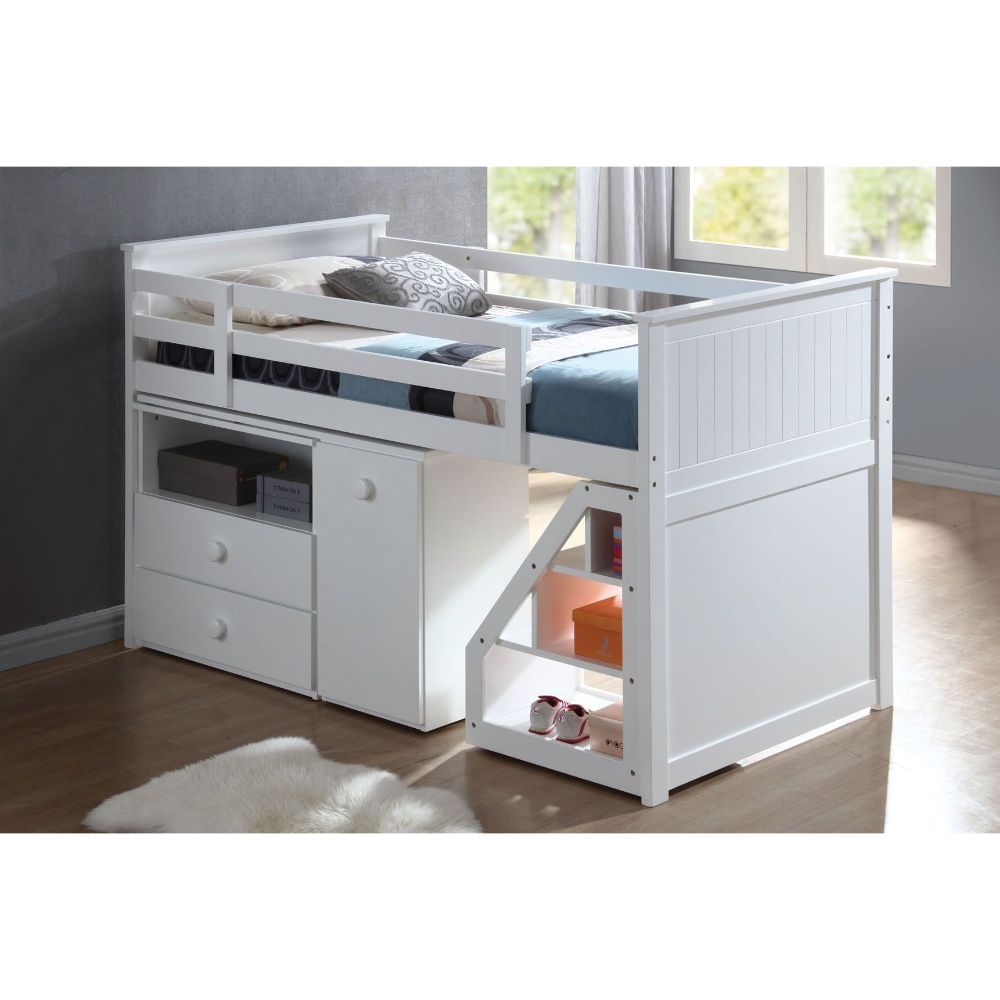ACME Wyatt - Loft Bed - White | Meri Furniture