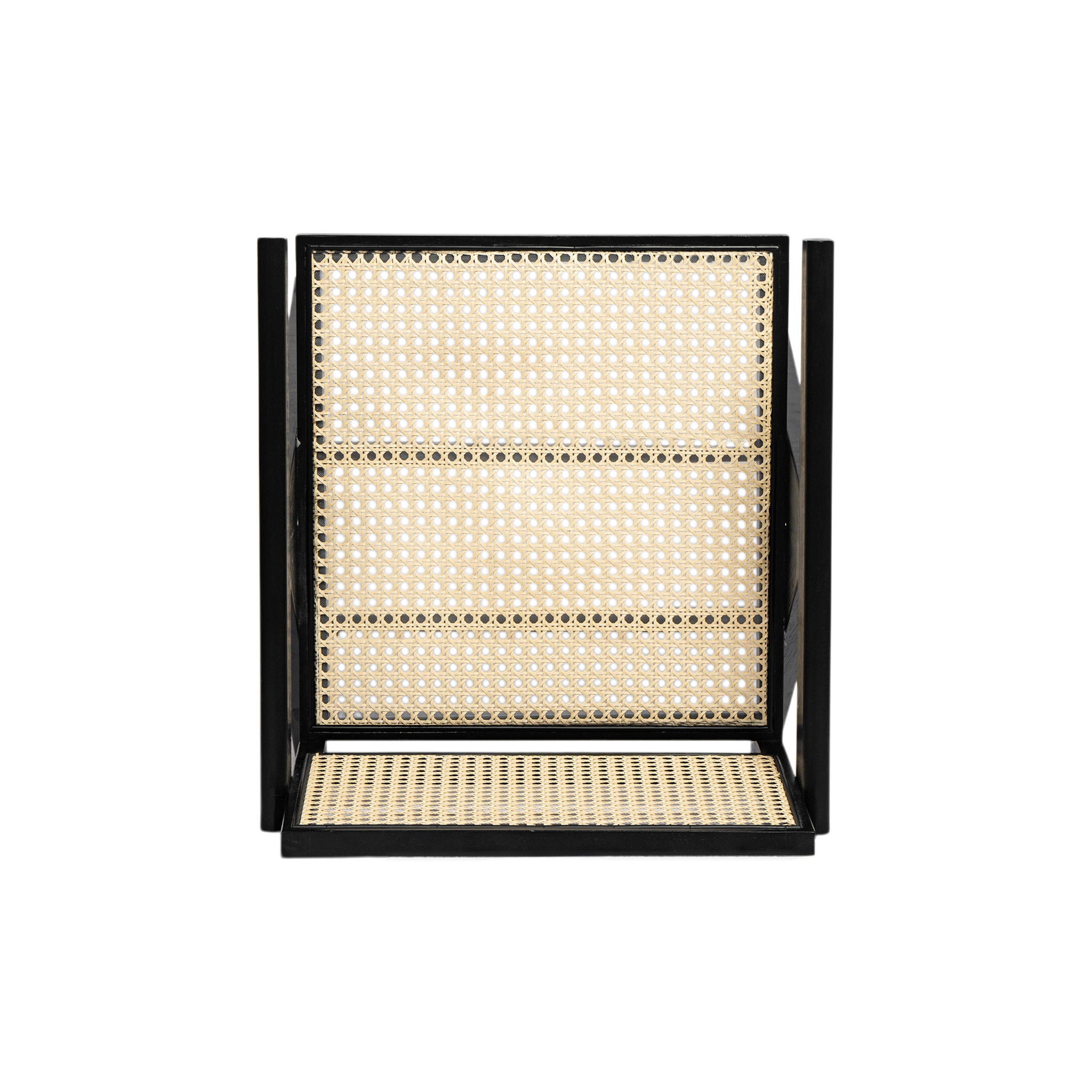 Chandigarh Arm Dining Chair With Natural Cane Design (Set of 2)