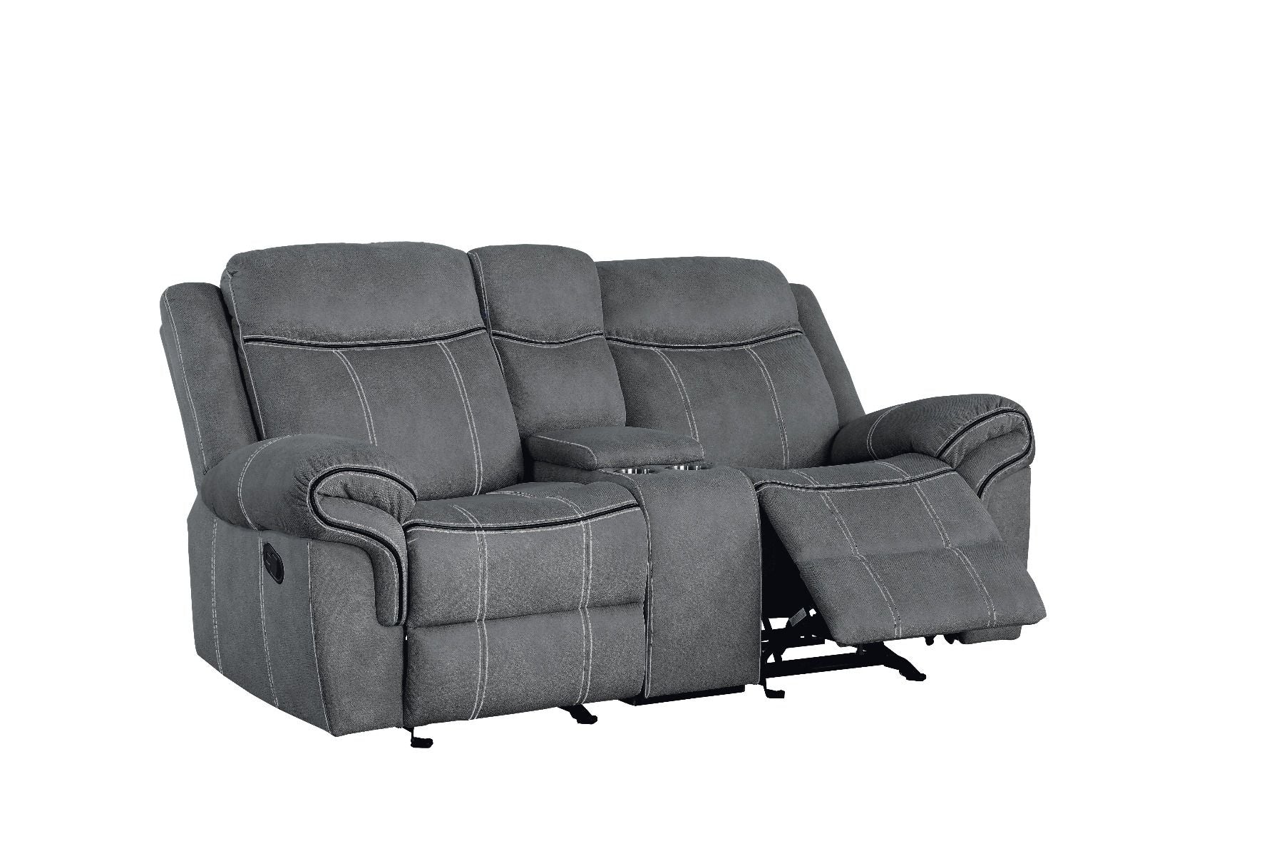 ACME Zubaida - Loveseat w/USB Dock & Console (Glider & Motion) | Meri Furniture