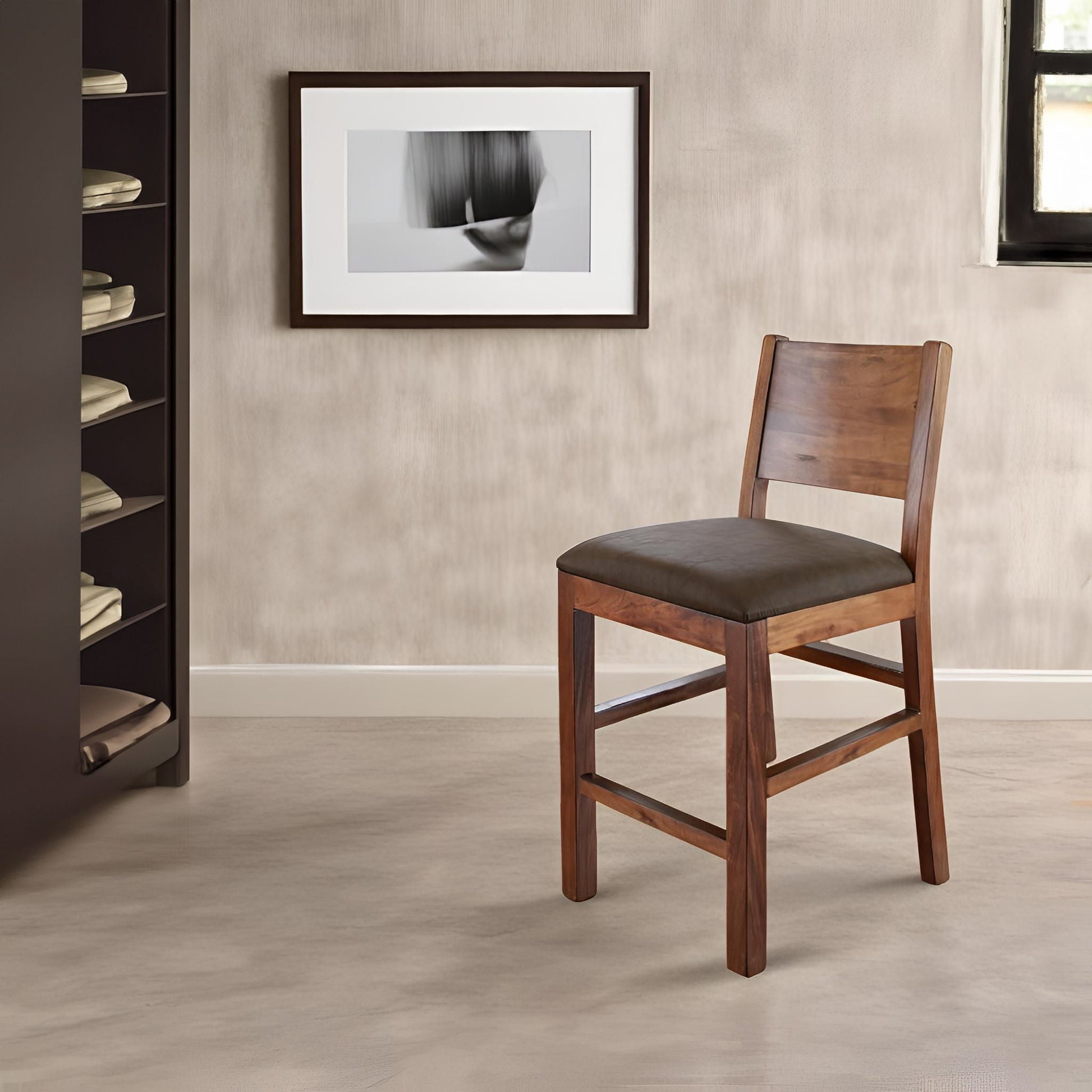 International Furniture Direct Parota - Barstool (Set of 2) | Meri Furniture