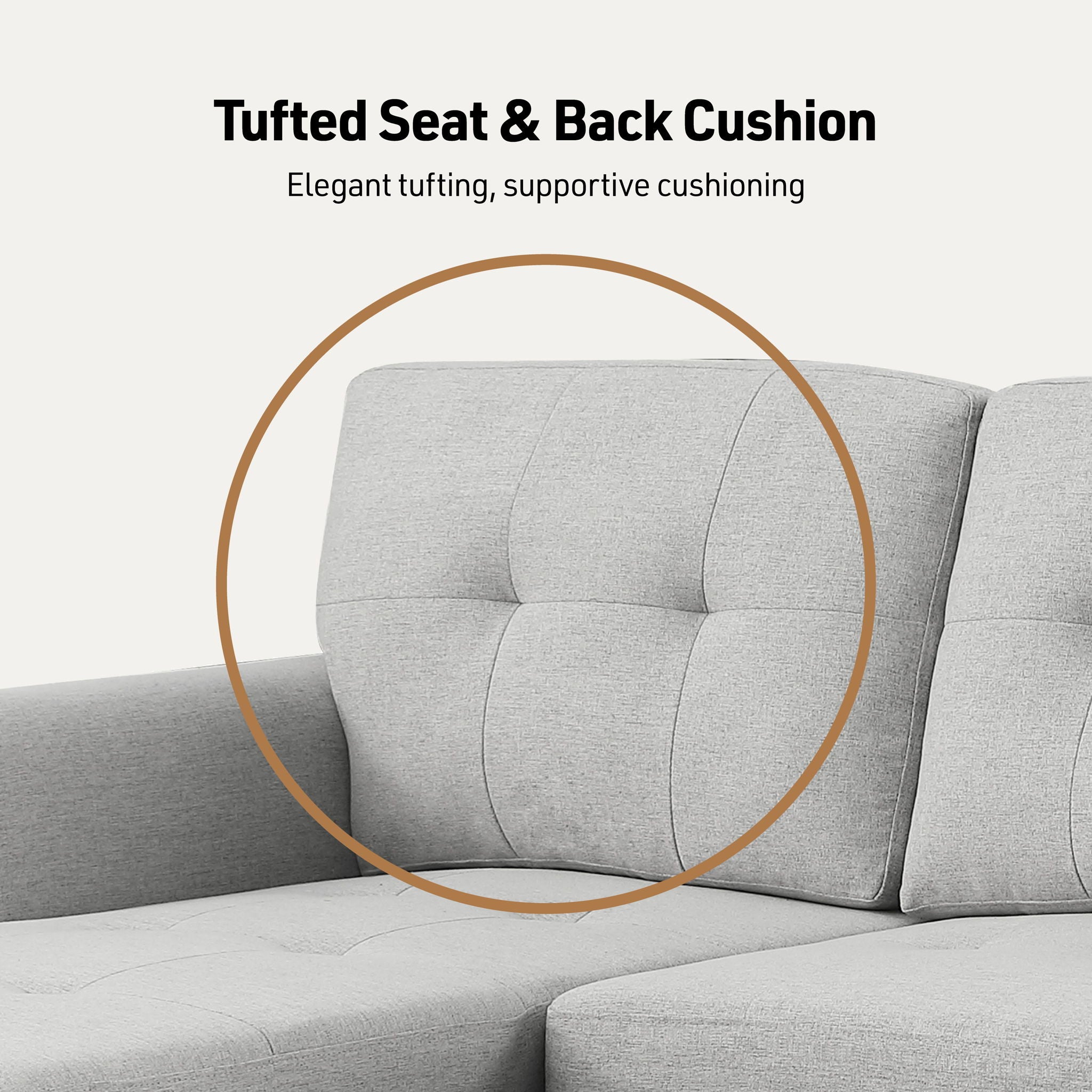 Lucca - Linen Reversible Sleeper Sectional Sofa With Storage Chaise