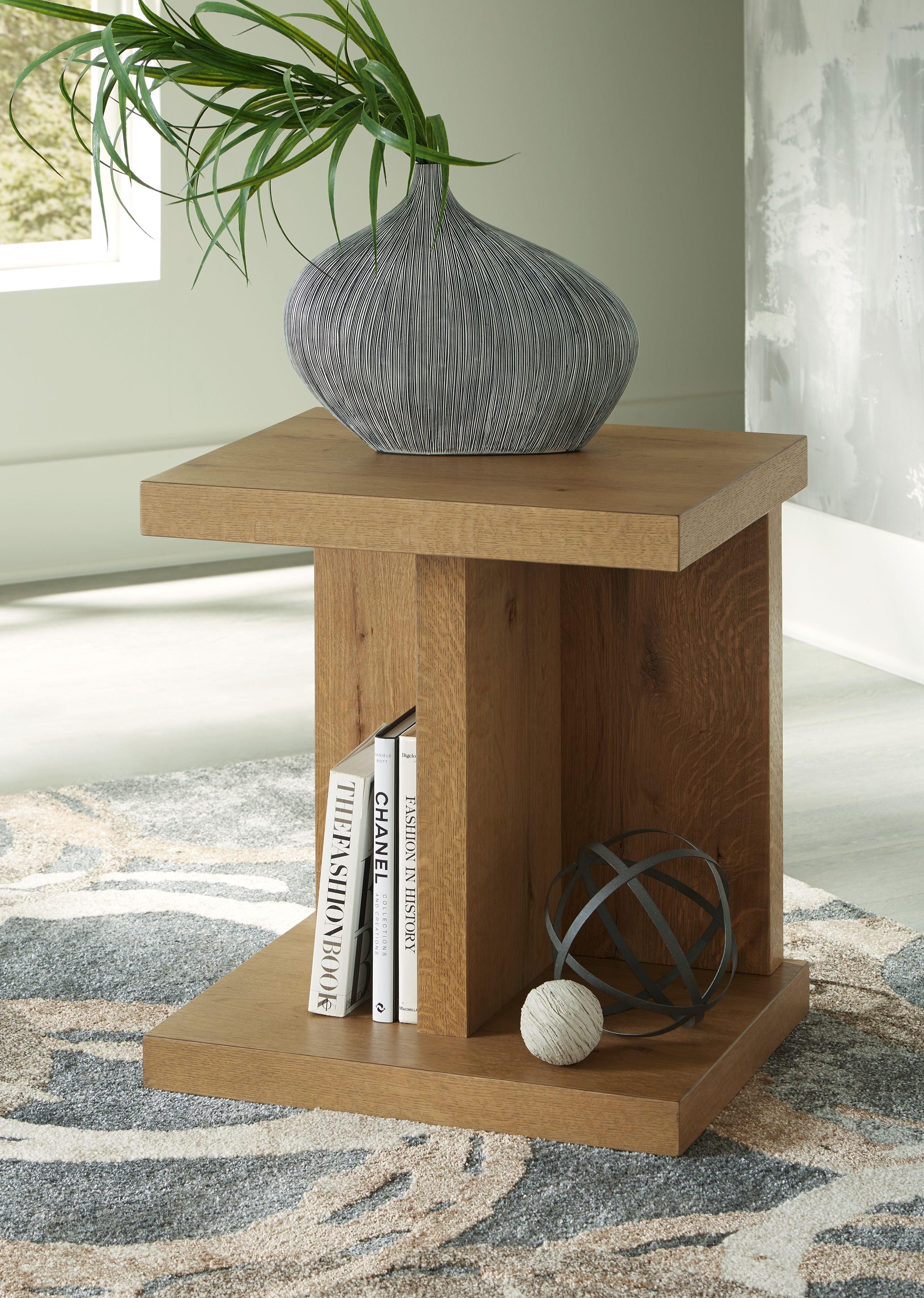 Signature Design by Ashley® Brinstead - Light Brown - Chair Side End Table | Meri Furniture
