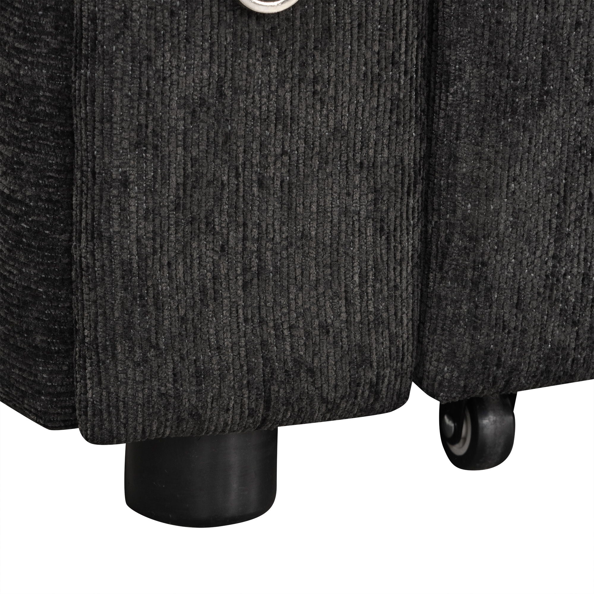 Convertible L Shaped Sofa Couch With Storage, Cup Holders, USB Ports