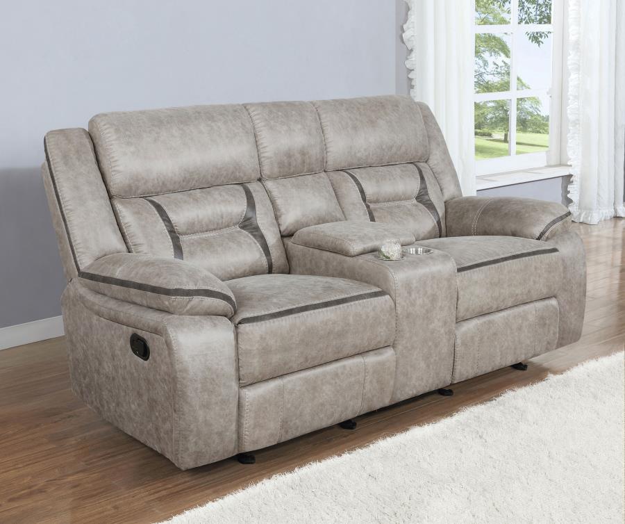 Coaster Fine Furniture Greer - Upholstered Motion Reclining Loveseat | Meri Furniture
