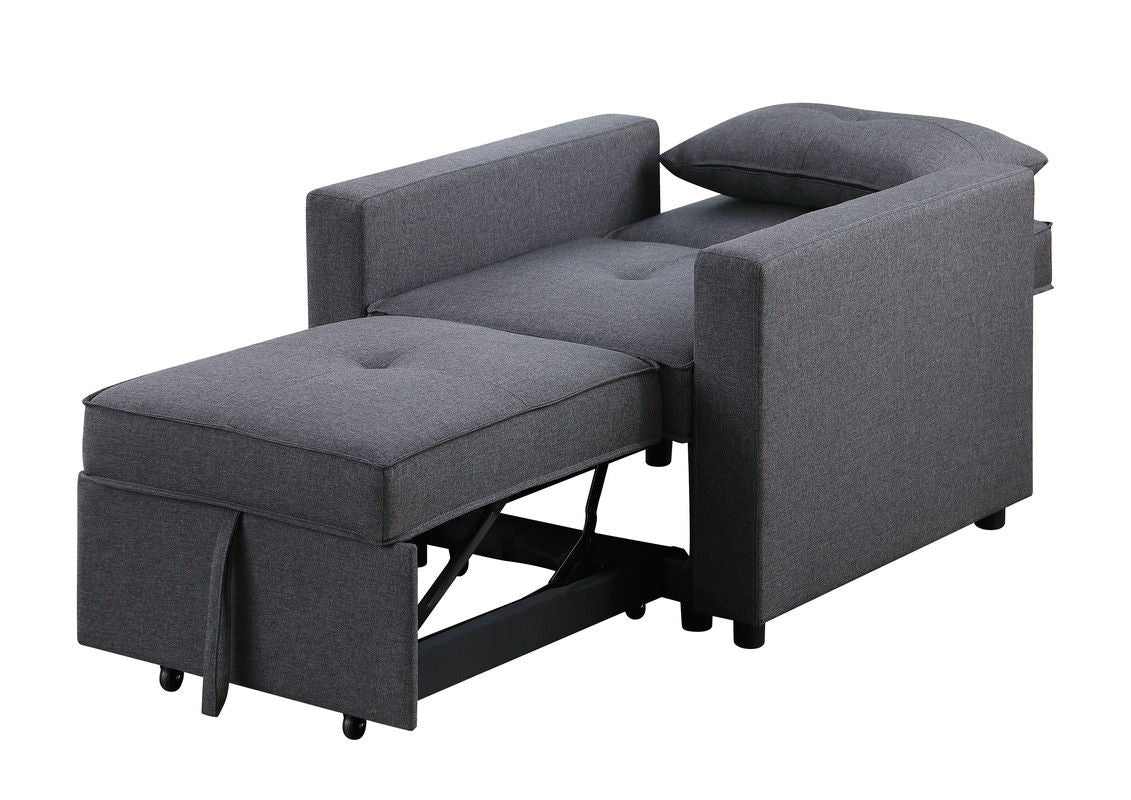 Zoey - Convertible Sleeper Chair With Side Pocket