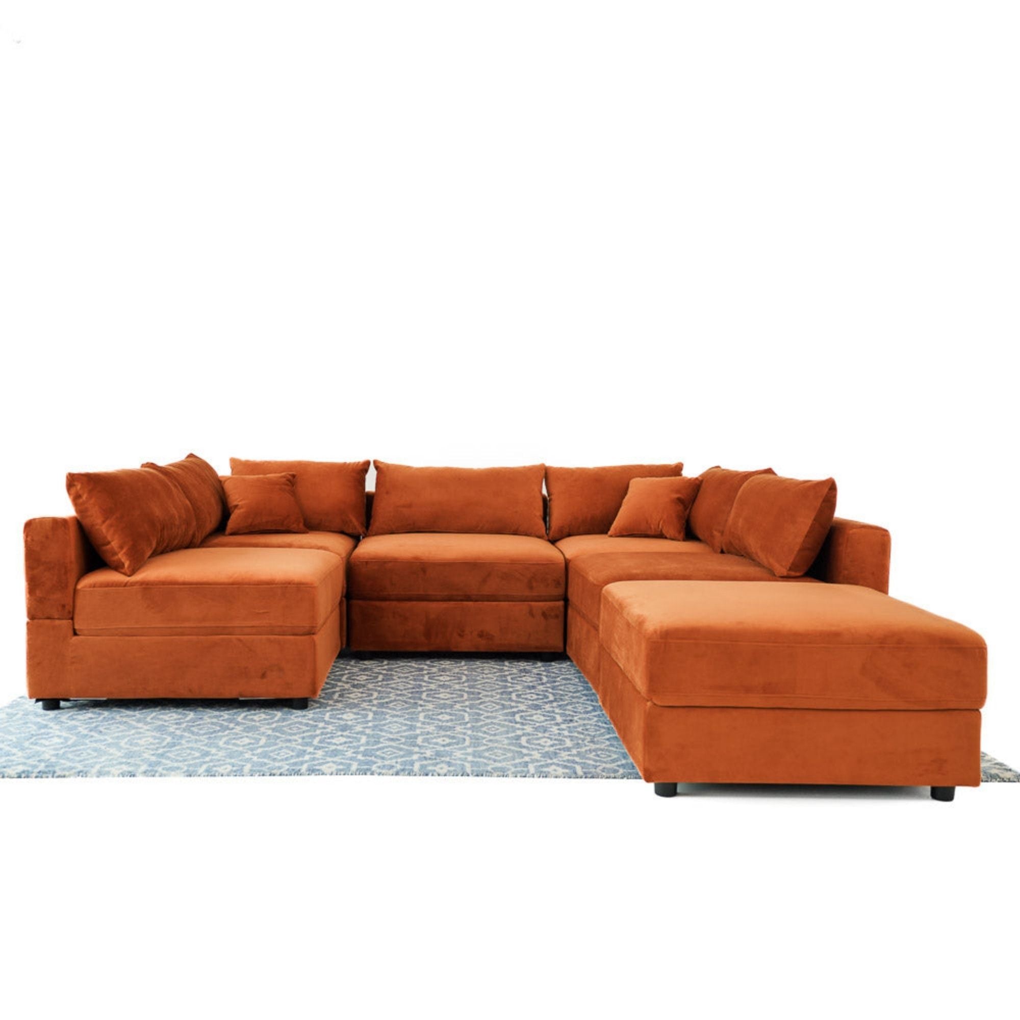 Uptown - Modular Sofa - Burnt Orange