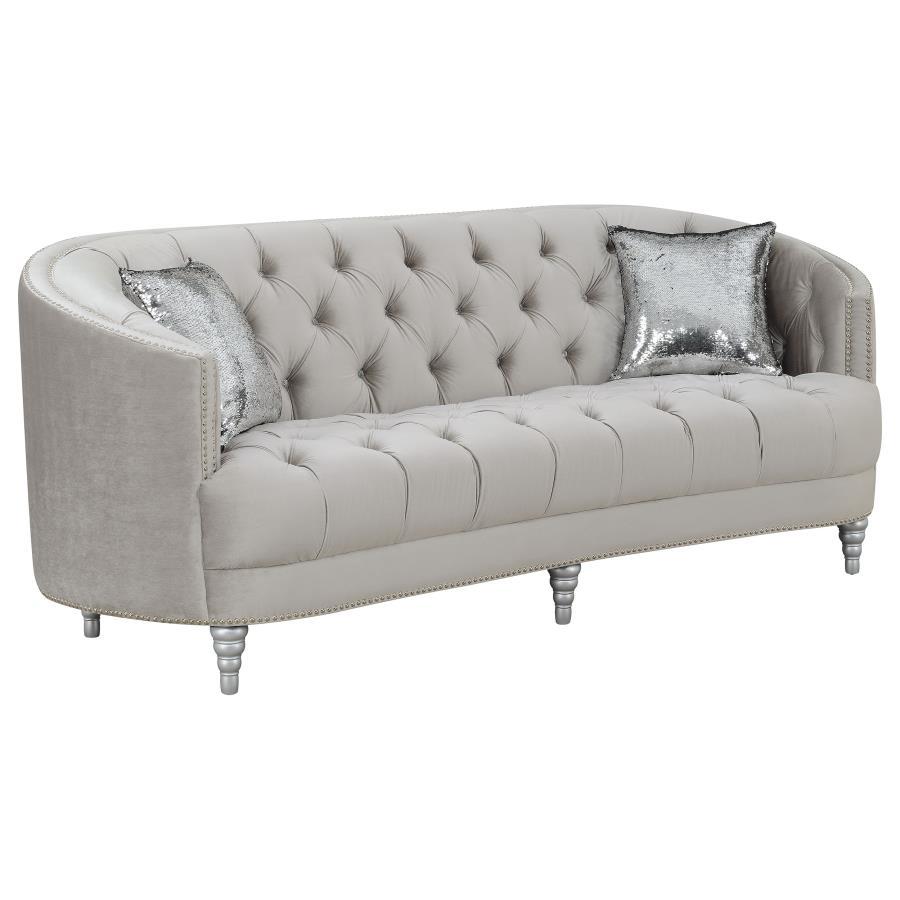 Coaster Fine Furniture Avonlea - Upholstered Sloped Arm Sofa Set Velvet | Meri Furniture