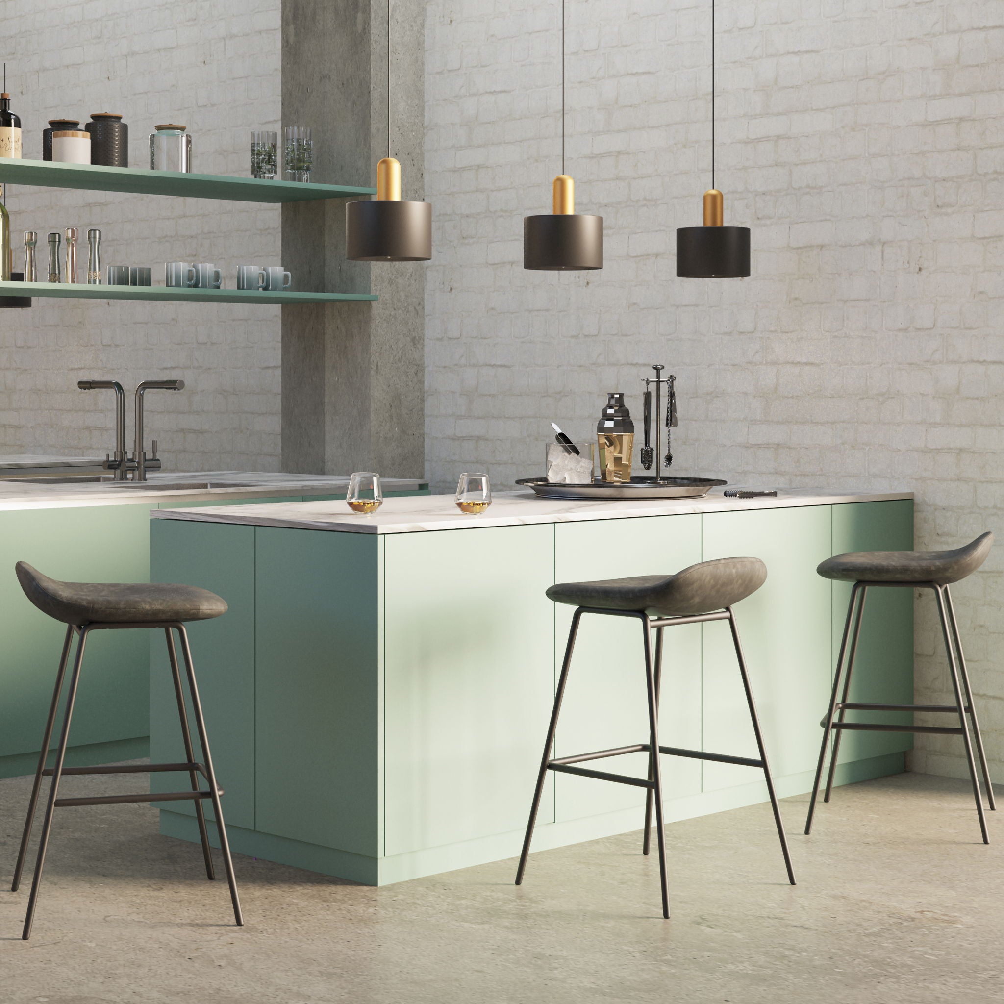 Dafney - pholstered Bar Stool (Set of 2)