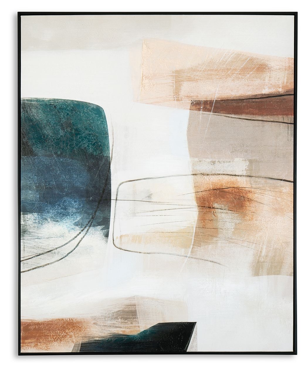 Signature Design by Ashley® Reedford - White / Gray / Pink - Wall Art | Meri Furniture