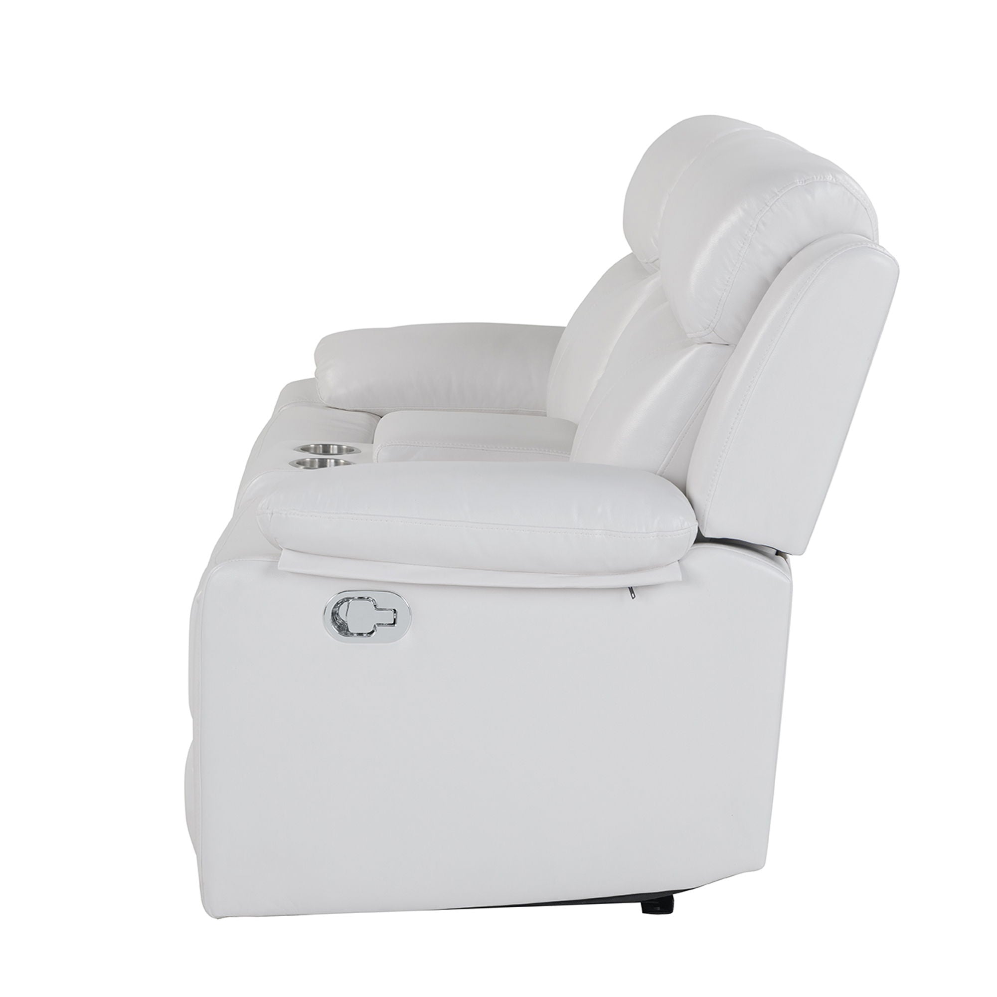 Blanche - Console Reclining Loveseat With LED Lights