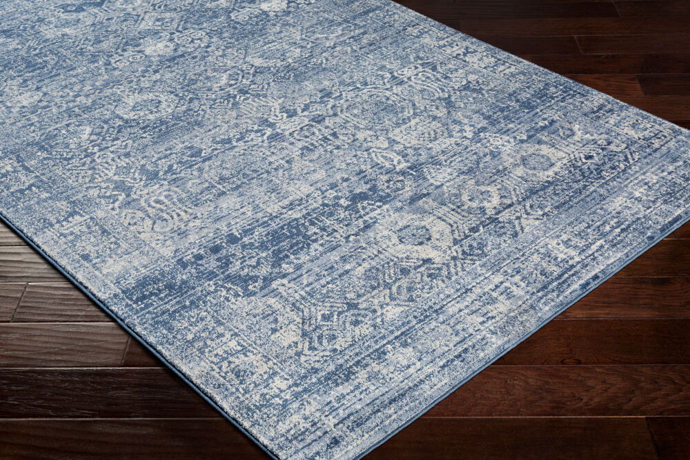 Indigo Machine Woven Rug