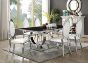 Coaster Fine Furniture Antoine - Rectangular Glass Top Dining Set | Meri Furniture